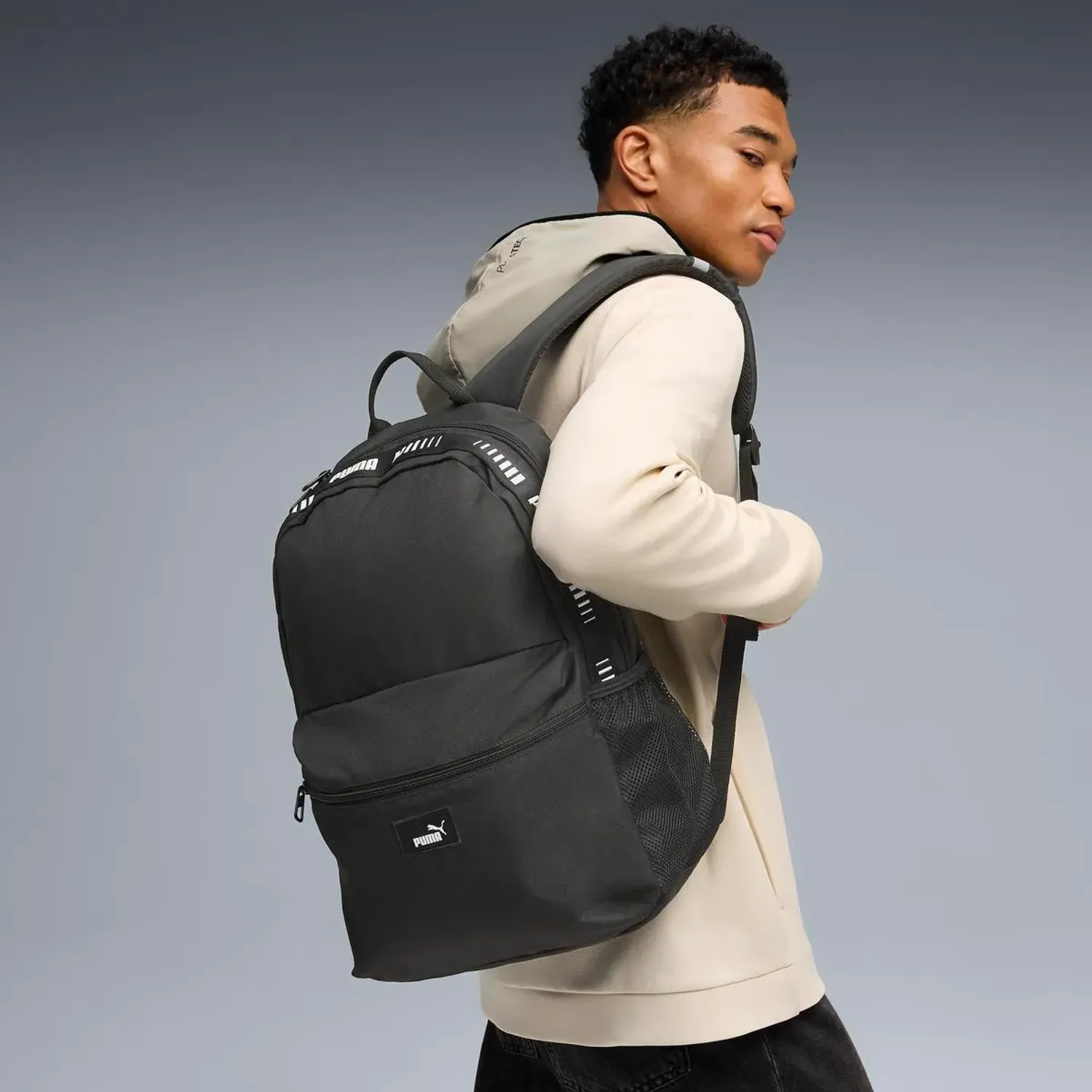 Puma Mochila Puma Deportiva Unisex Puma Phase Tape Backpack color negro | Platanitos