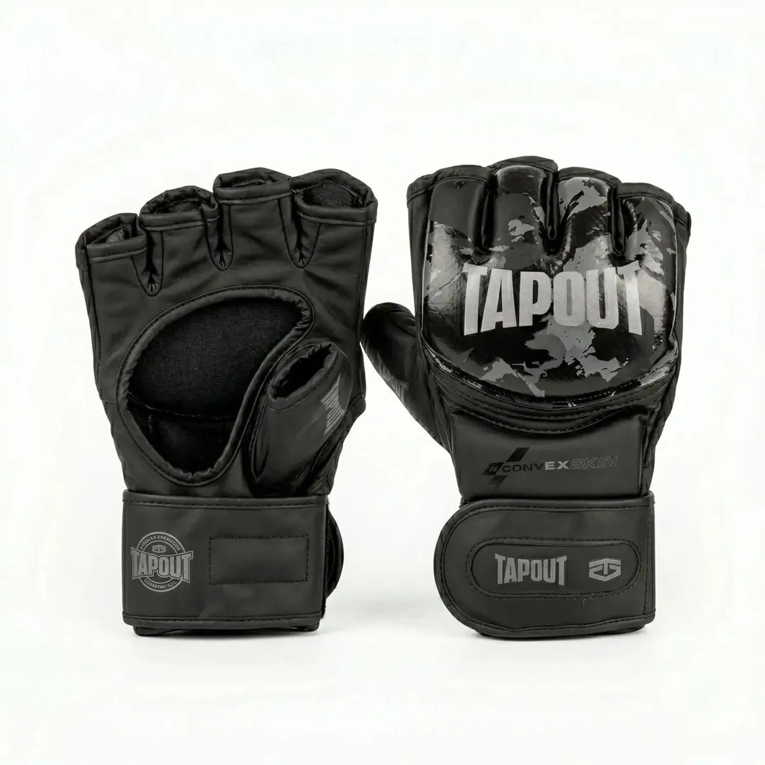 Guante Tapout Sparrin Mma Unisex Alko color negro | Platanitos