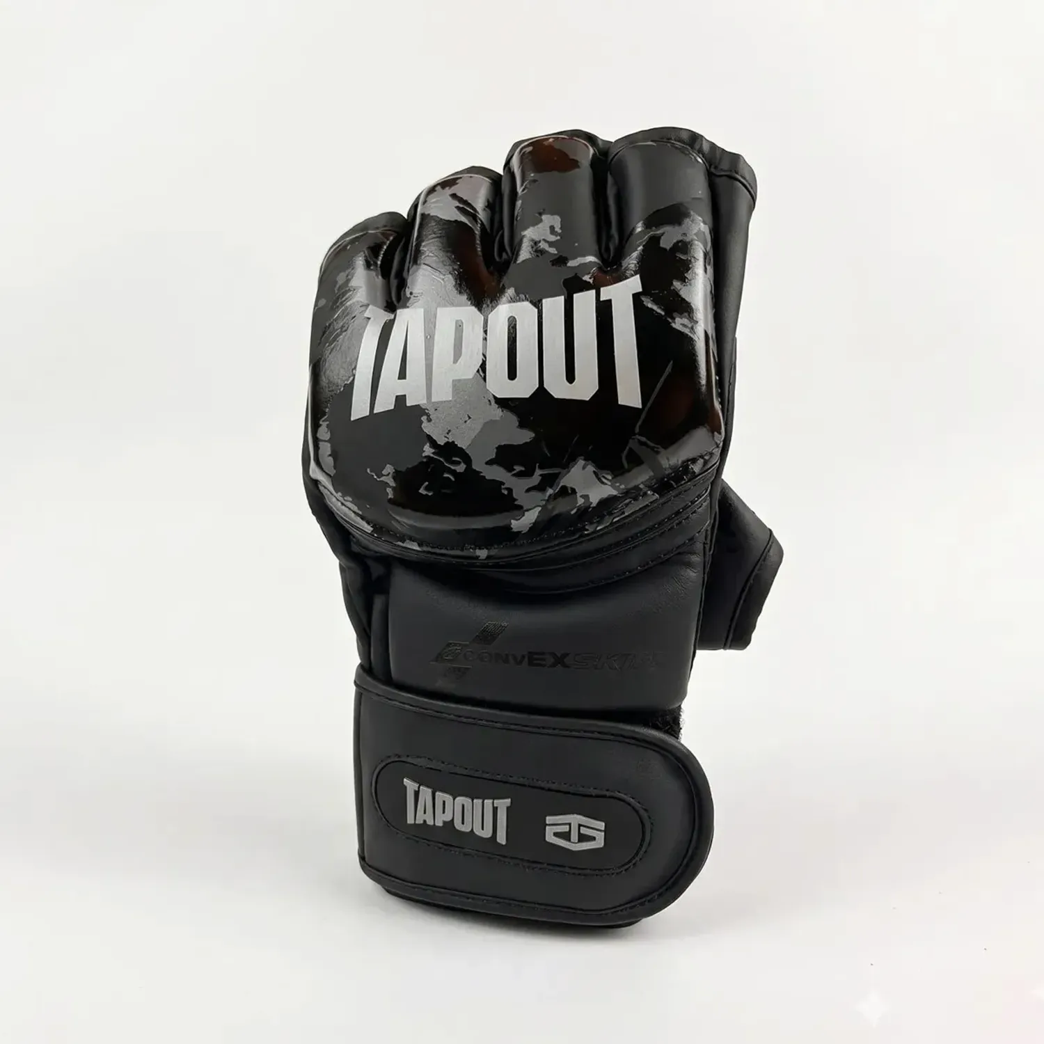 Guante Tapout Sparrin Mma Unisex Alko color negro | Platanitos