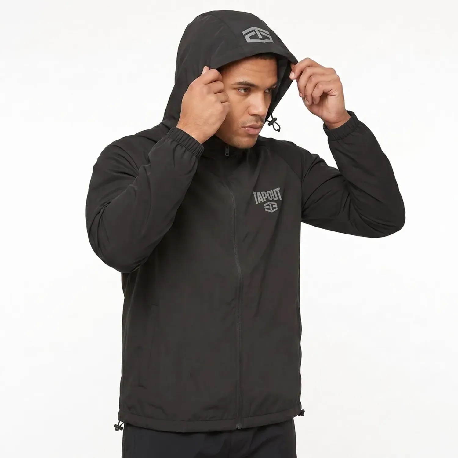 Casaca Tapout Urbana Deportiva Hombre Speed color negro | Platanitos