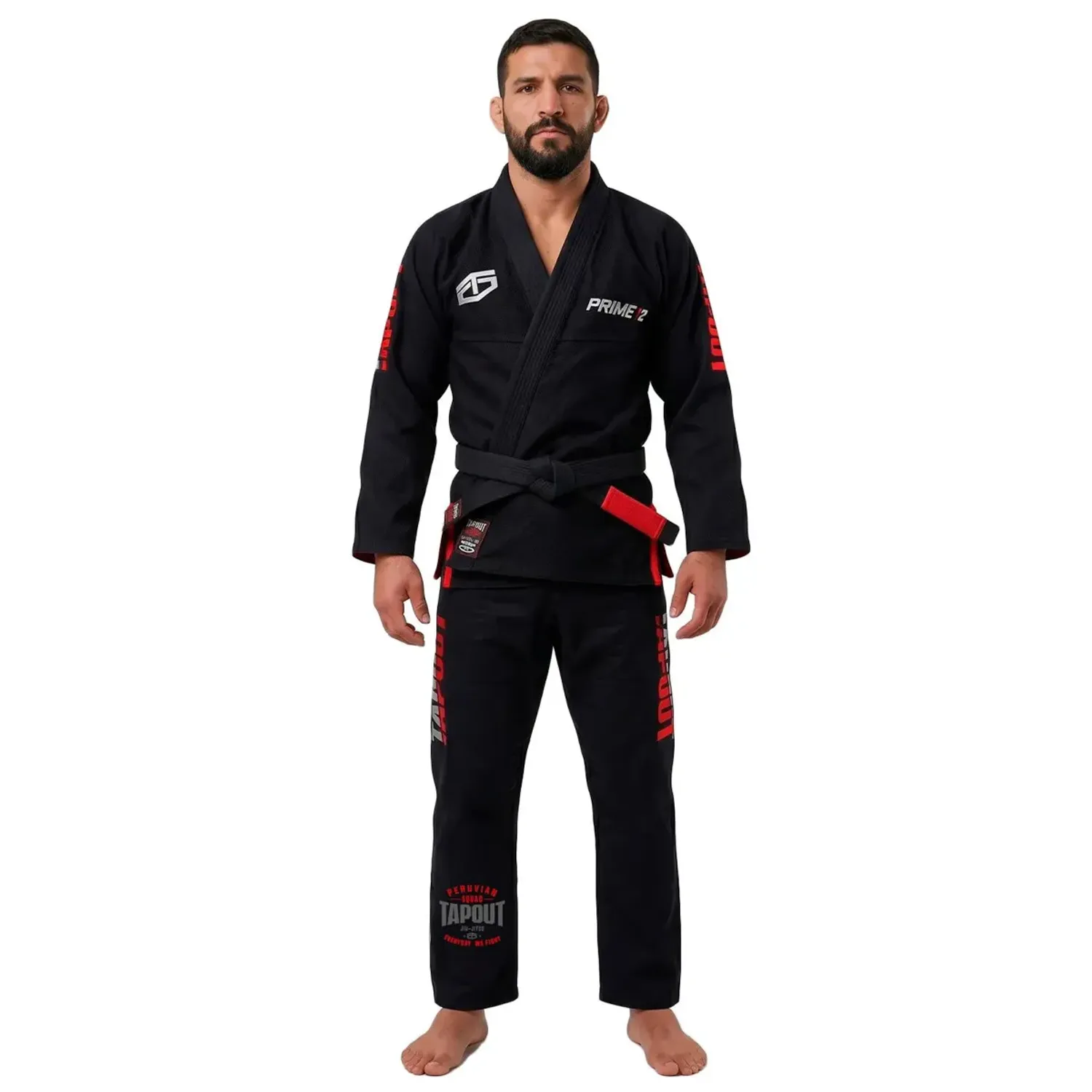 TAPOUT Conjunto Tapout Kimono Unisex Prime T2 color negro | Platanitos