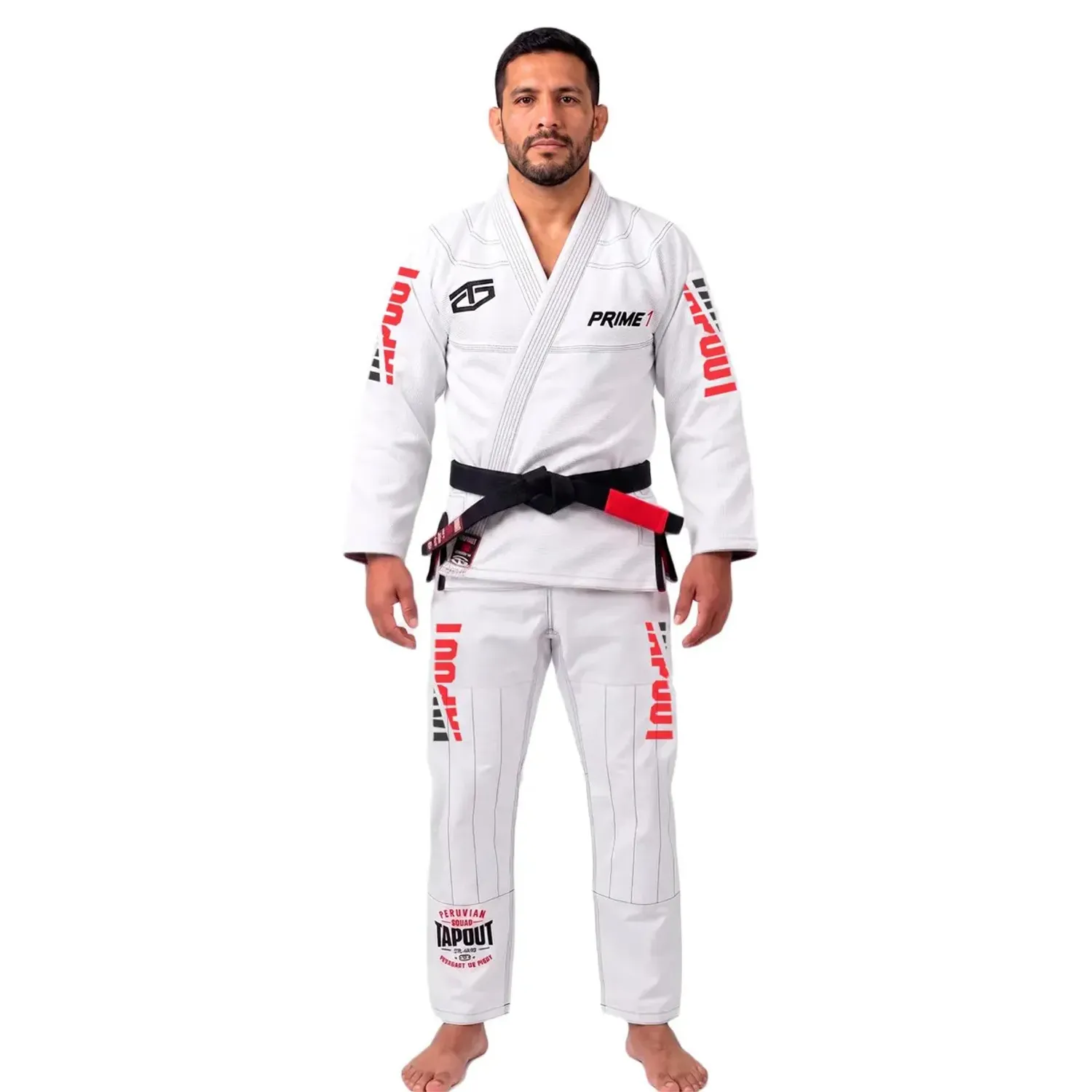 TAPOUT Conjunto Tapout Kimono Unisex Prime T2 color blanco | Platanitos