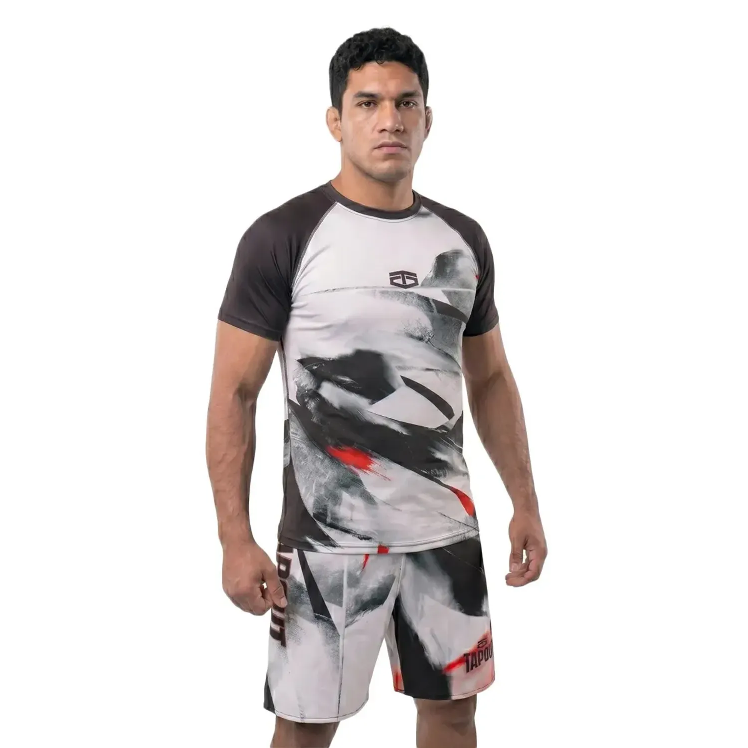 TAPOUT Polo Tapout Training Rashguard Manga Corta Hombre Flow color negro | Platanitos