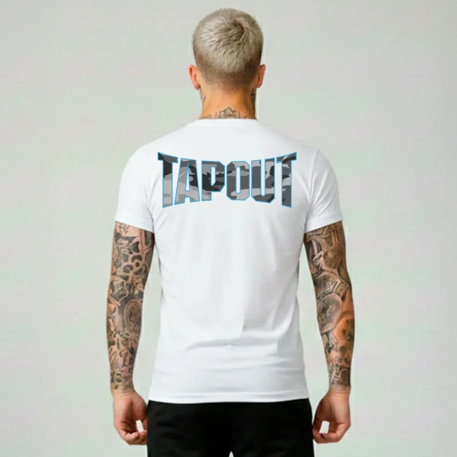 Polo Tapout Urbano Hombre Manga Corta  Flage color blanco | Platanitos