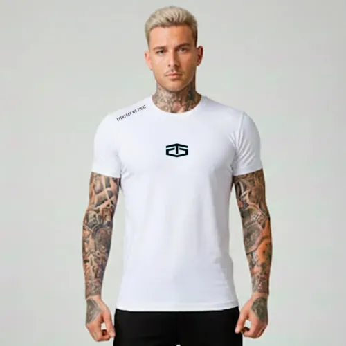 Polo Tapout Urbano Hombre Manga Corta Flage color blanco | Platanitos