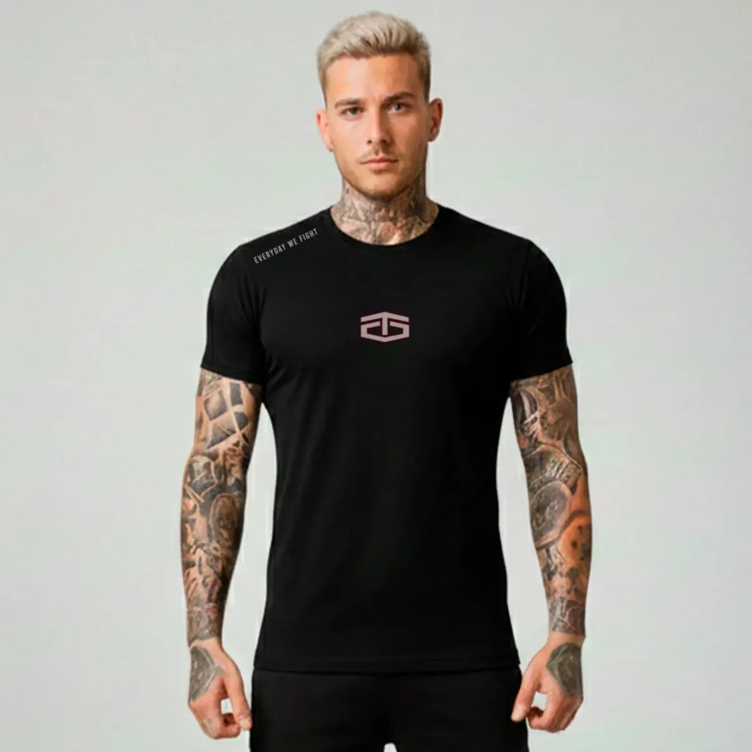 Polo Tapout Urbano Hombre Manga Corta  Flage color negro | Platanitos