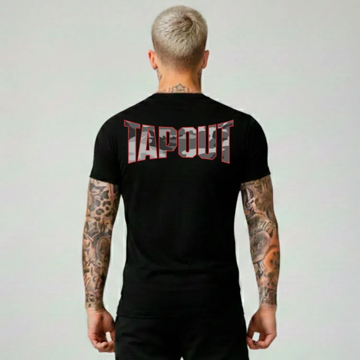 Polo Tapout Urbano Hombre Manga Corta  Flage color negro | Platanitos