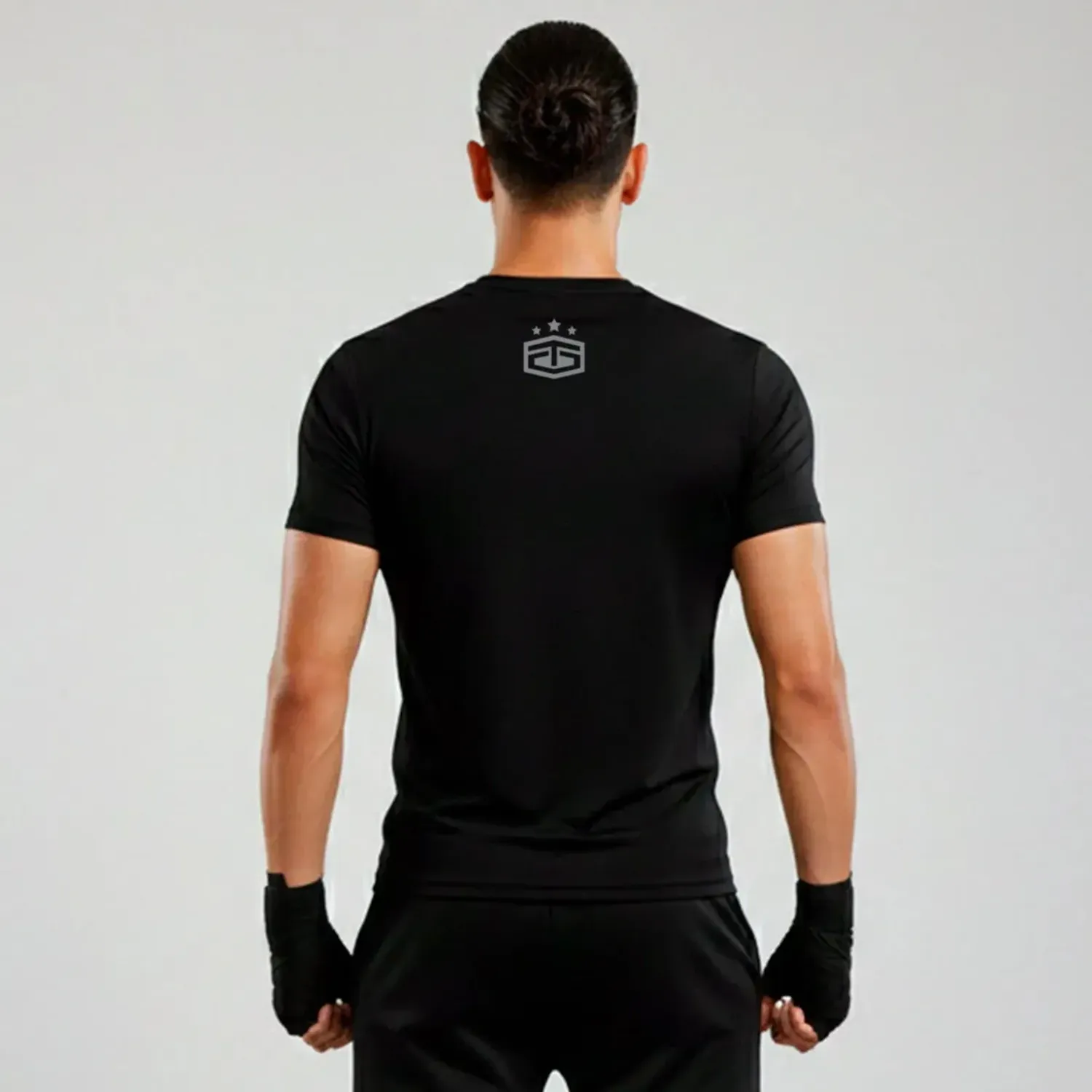 Polo Tapout Urbano Hombre Manga Corta  Kick color negro | Platanitos
