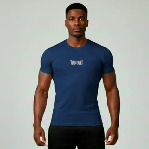 Polo Tapout Urbano Hombre Manga Corta Login color azul | Platanitos