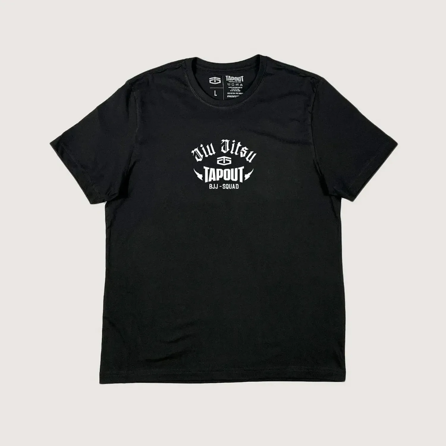 Polo Tapout Urbano Hombre Manga Corta Roll color negro | Platanitos
