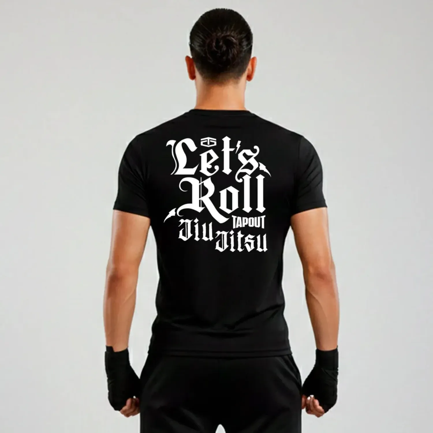 Polo Tapout Urbano Hombre Manga Corta Roll color negro | Platanitos