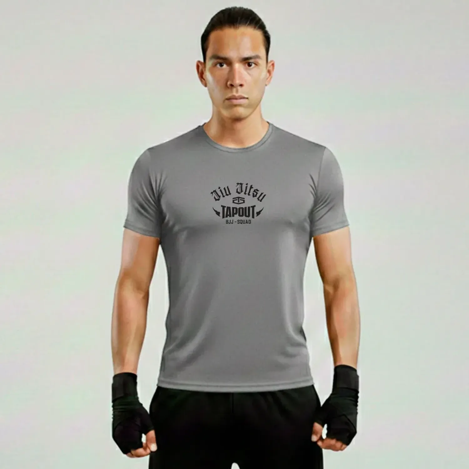TAPOUT Polo Tapout Urbano Hombre Manga Corta Roll color plata | Platanitos