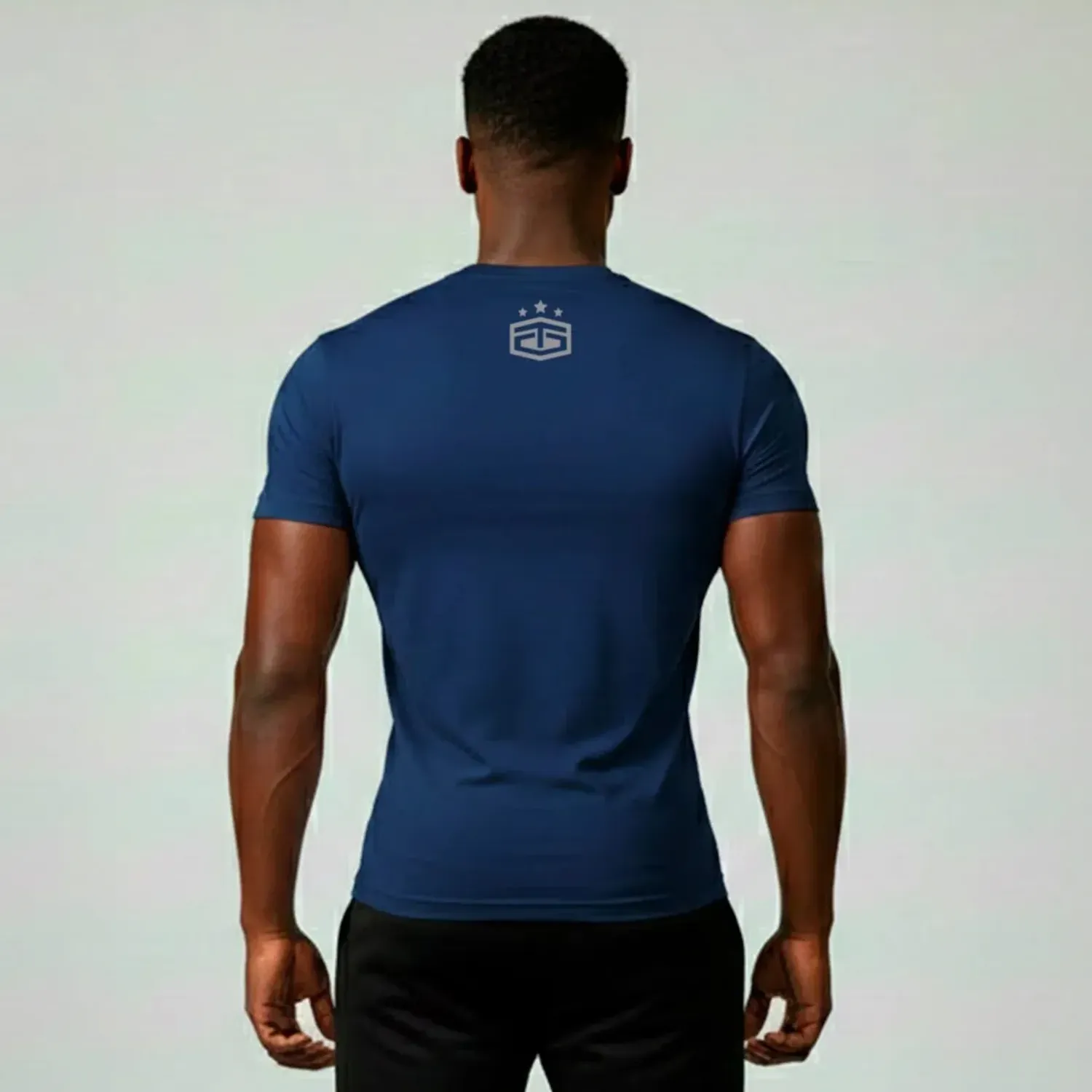 Polo Tapout Urbano Hombre Manga Corta Stencil color azul | Platanitos