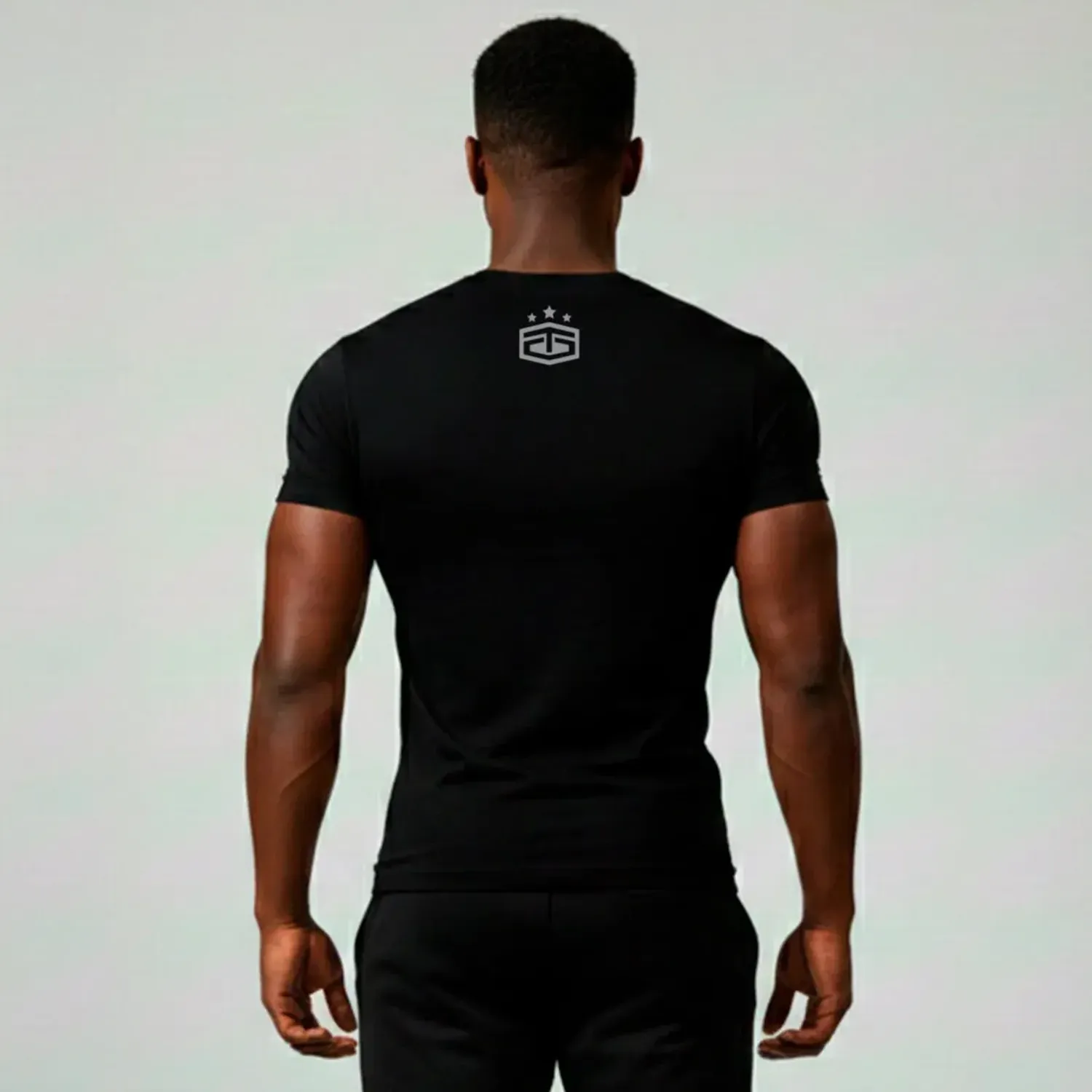 Polo Tapout Urbano Hombre Manga Corta Stencil color negro | Platanitos