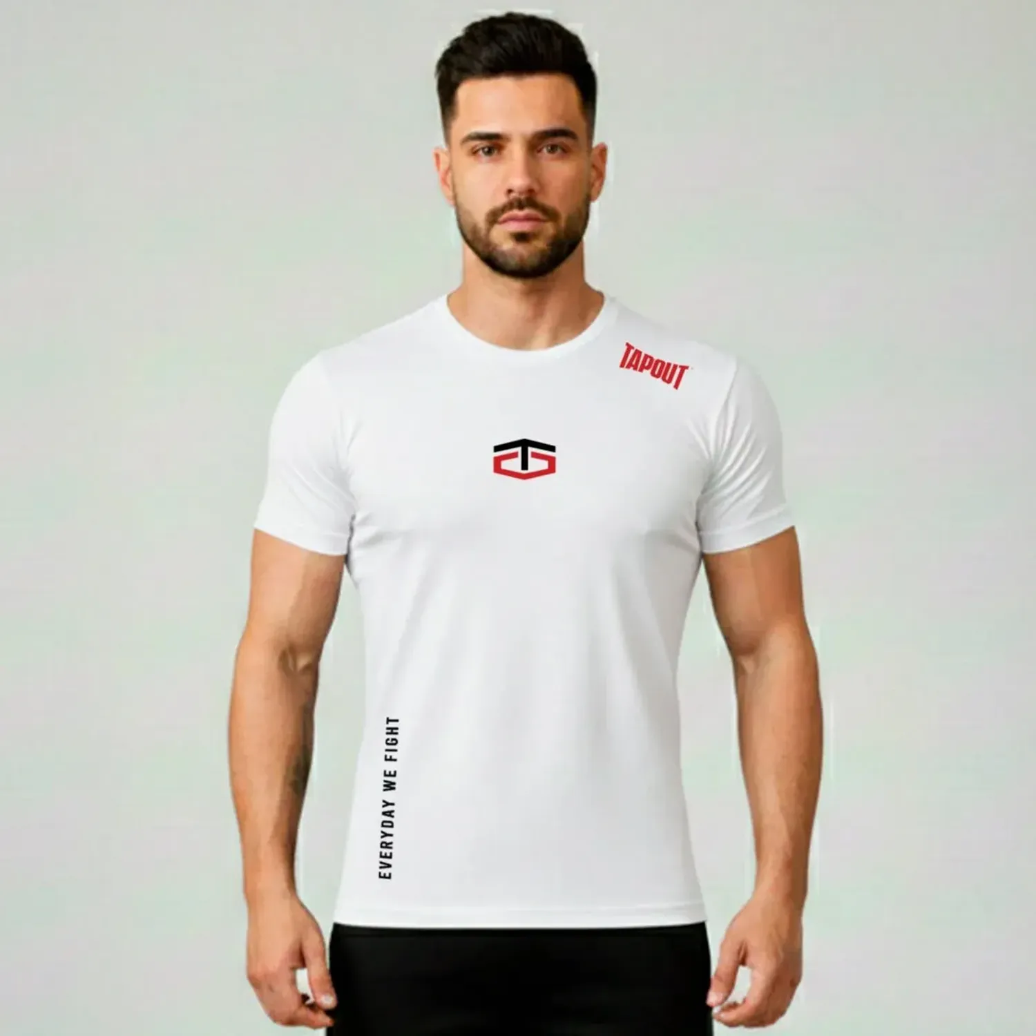 TAPOUT Polo Tapout Urbano Hombre Manga Corta Track color blanco | Platanitos