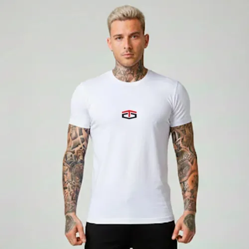 Polo Tapout Urbano Hombre Manga Corta Trueno color blanco | Platanitos