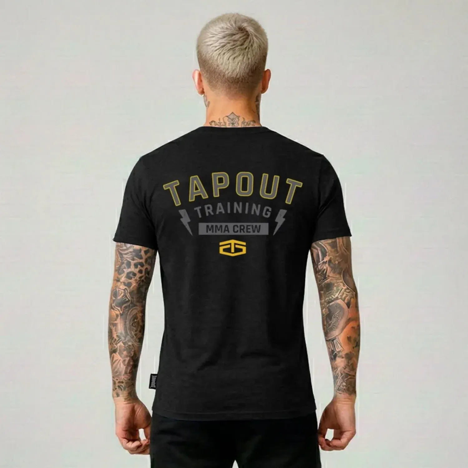 TAPOUT Polo Tapout Urbano Hombre Manga Corta Trueno color negro | Platanitos