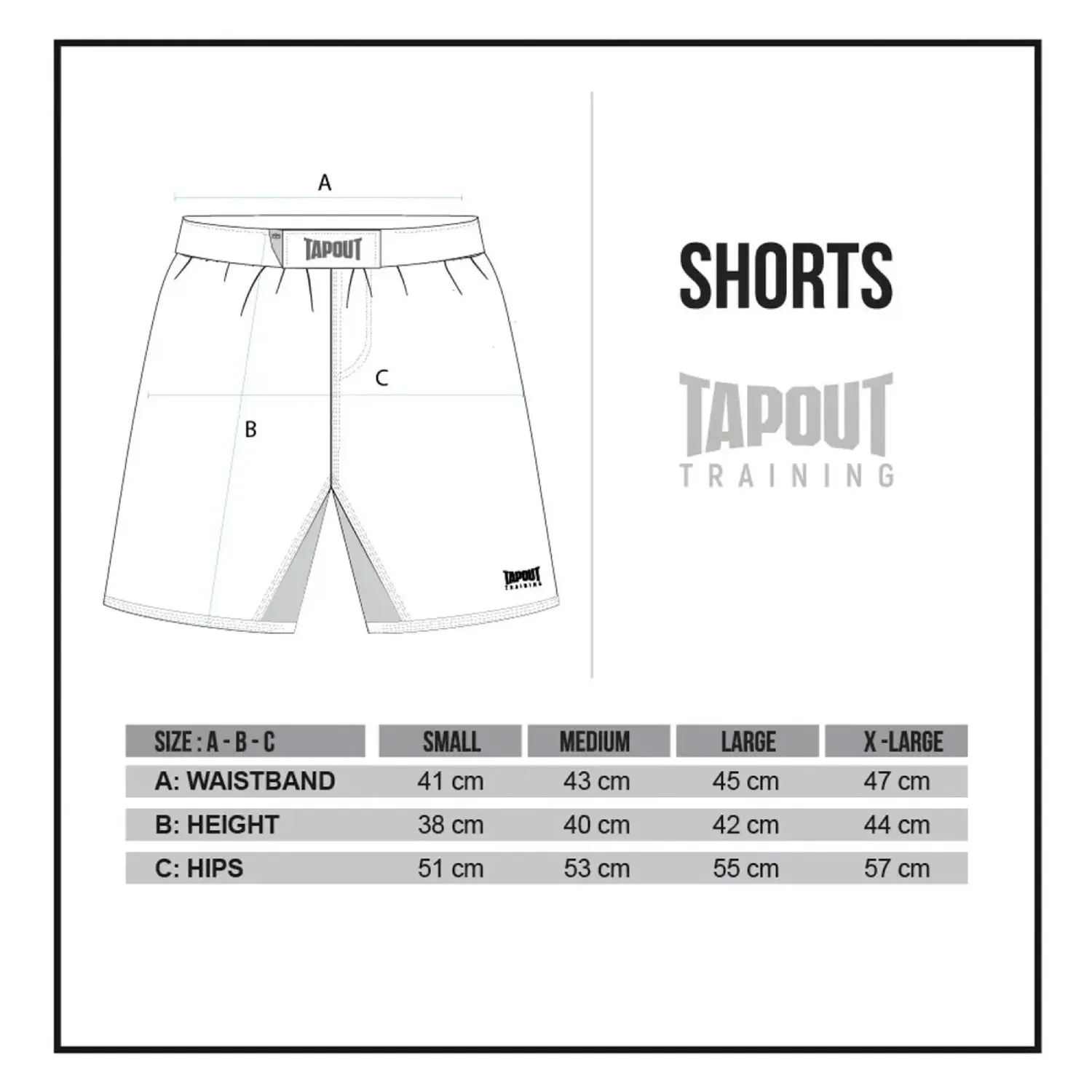 TAPOUT Short Tapout Training Hombre Cooper color negro | Platanitos