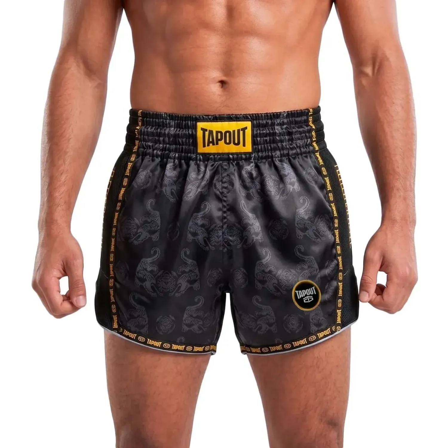 TAPOUT Short Tapout Training Hombre Tigres color negro | Platanitos