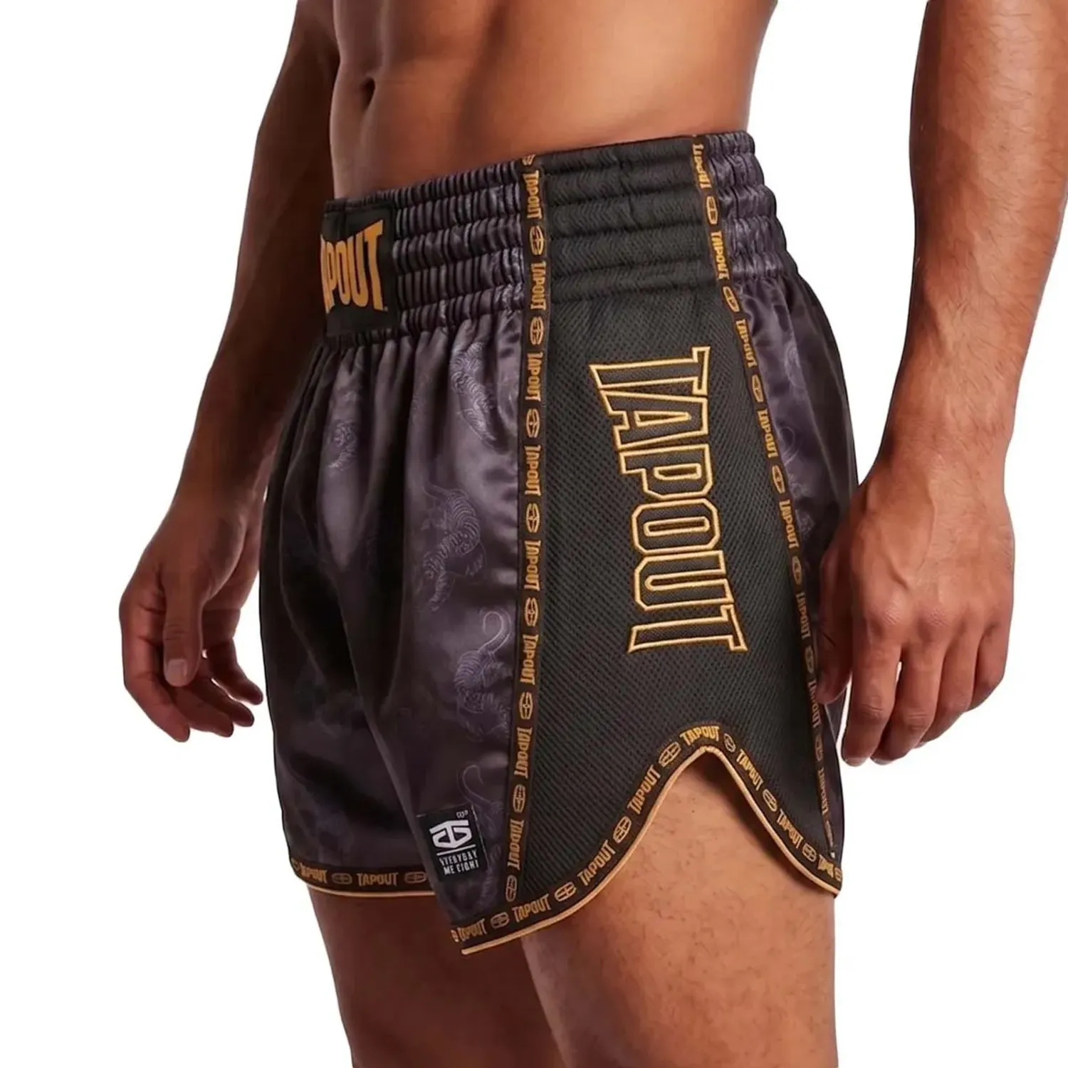 TAPOUT Short Tapout Training Hombre Tigres color negro | Platanitos