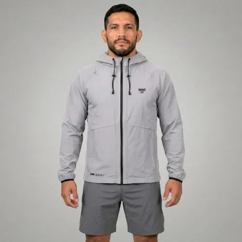 Casaca Tapout Urbana Deportiva Hombre Windbreaker color gris | Platanitos