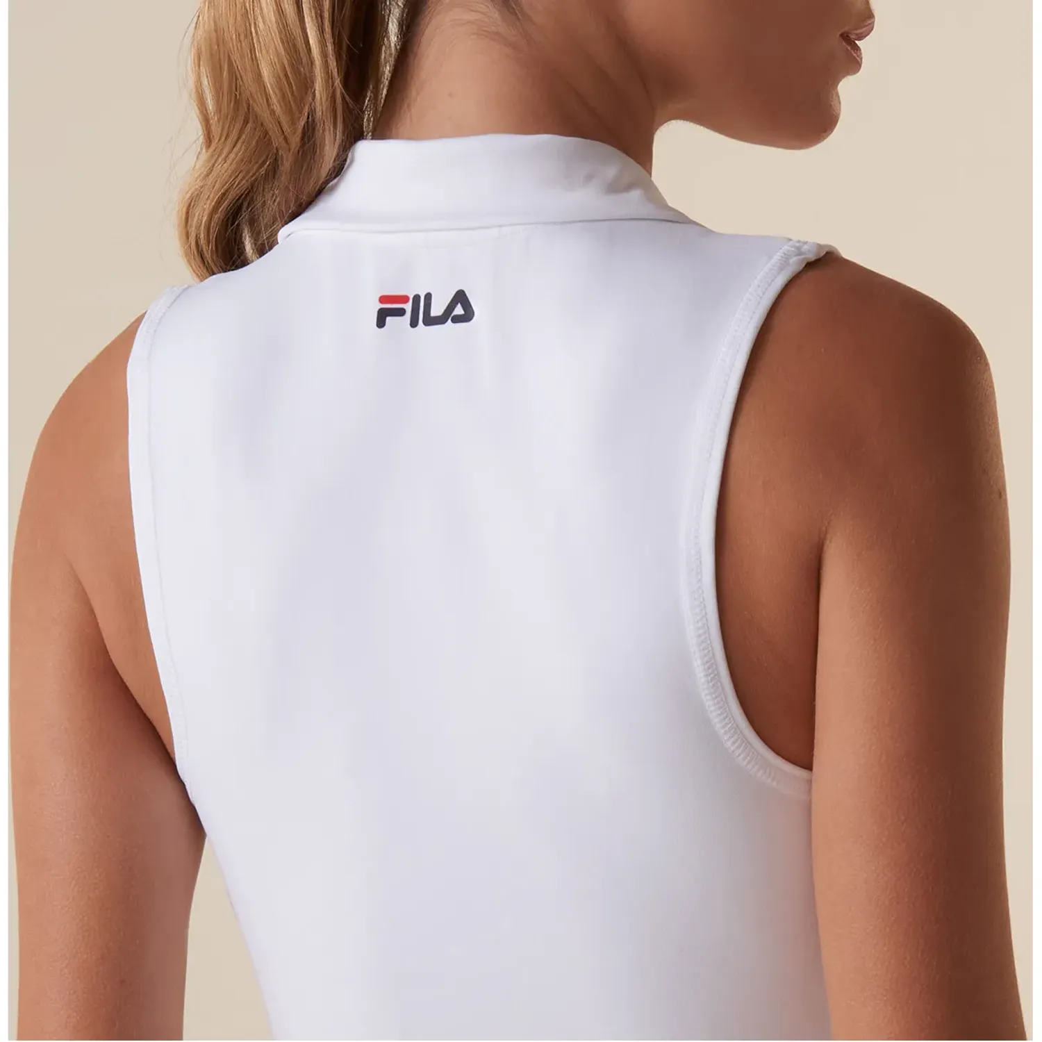 Fila Top Fila Mujer Tennis Basic color blanco / blanco | Platanitos