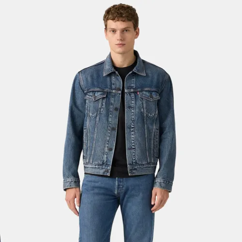 Casaca Levis Jeans Hombre Denim Trucker color azul | Platanitos