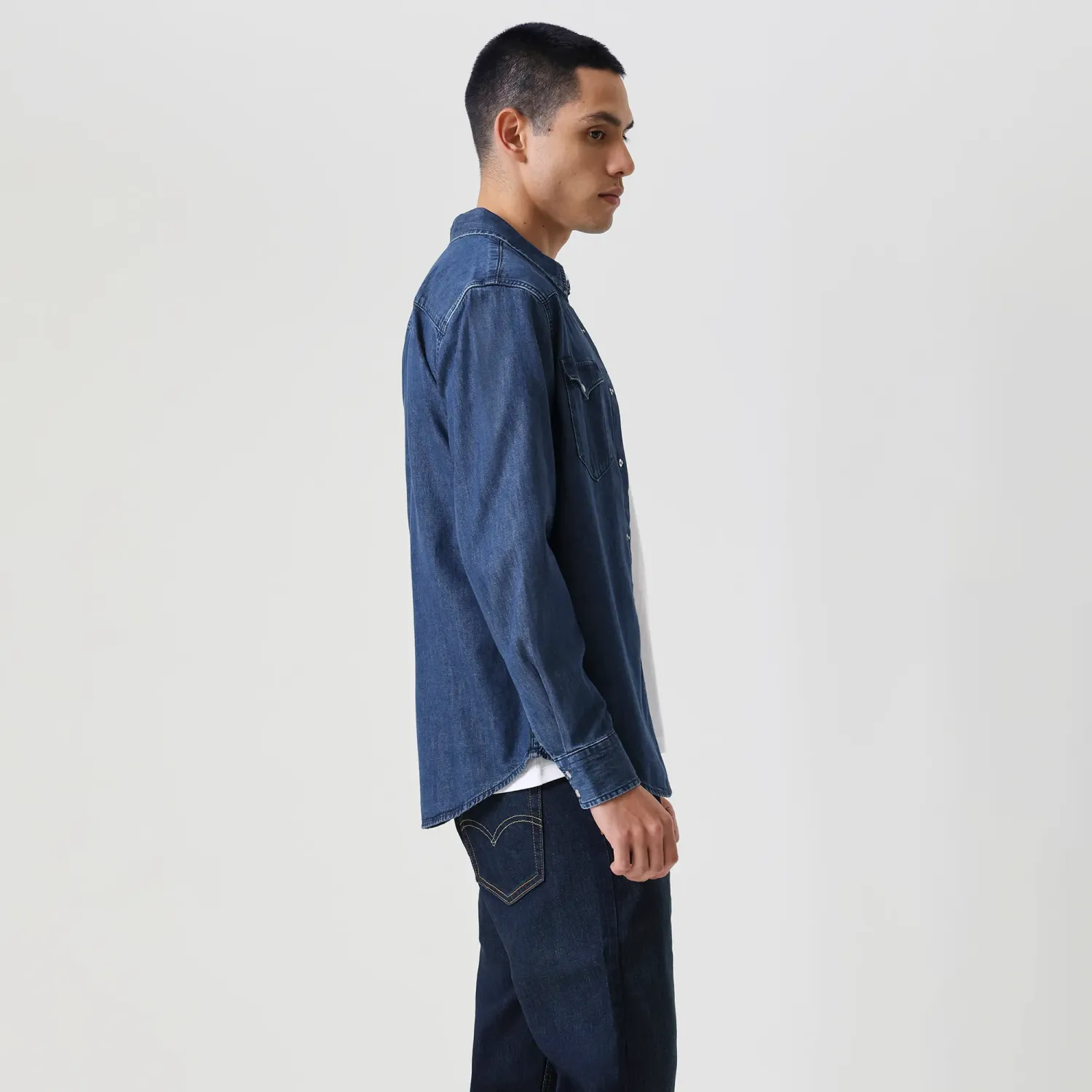 Levis Camisa Levis Hombre Clasic Western color azul | Platanitos