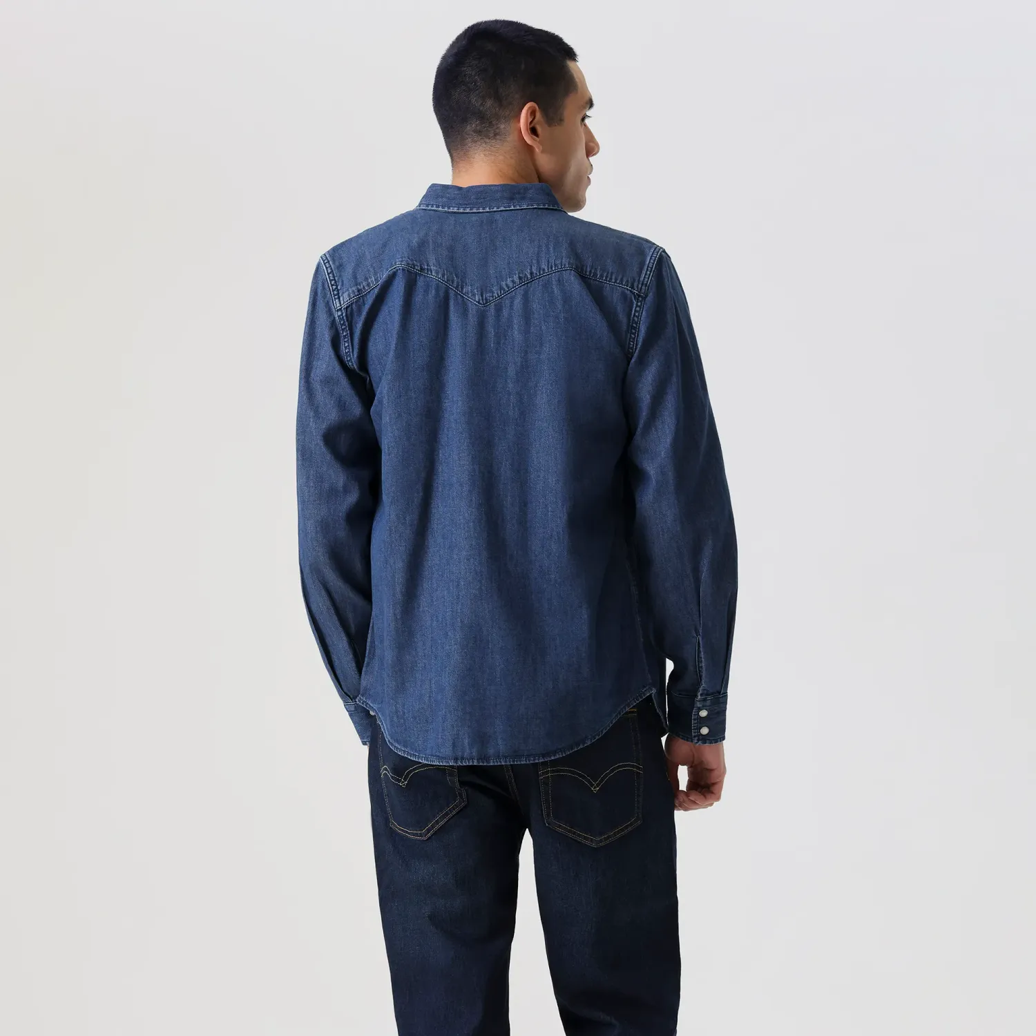 Levis Camisa Levis Hombre Clasic Western color azul | Platanitos