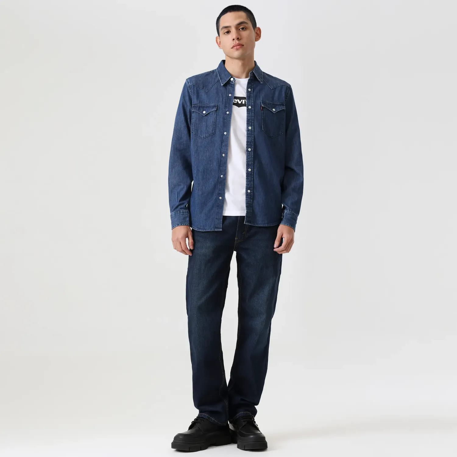 Levis Camisa Levis Hombre Clasic Western color azul | Platanitos