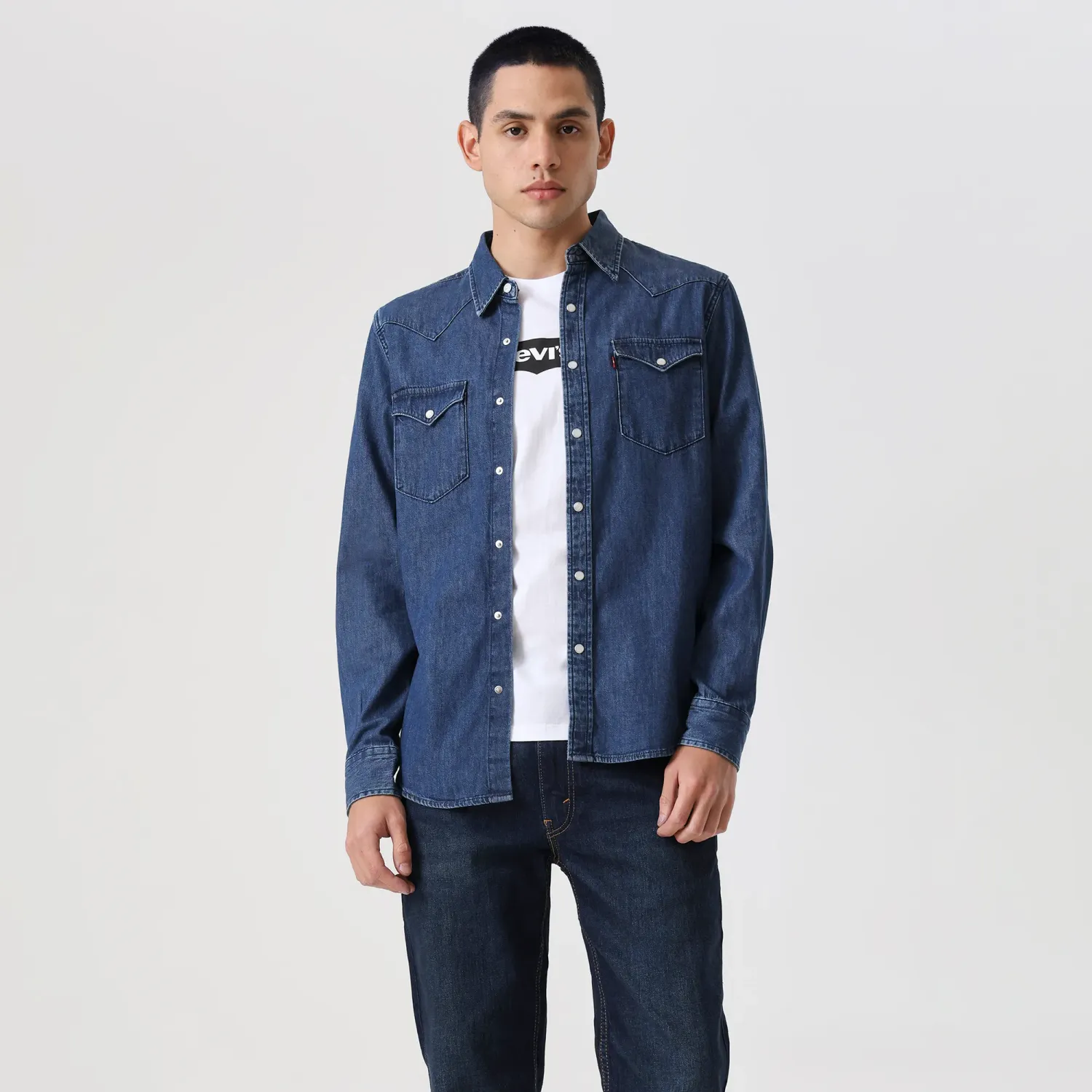 Levis Camisa Levis Hombre Clasic Western color azul | Platanitos