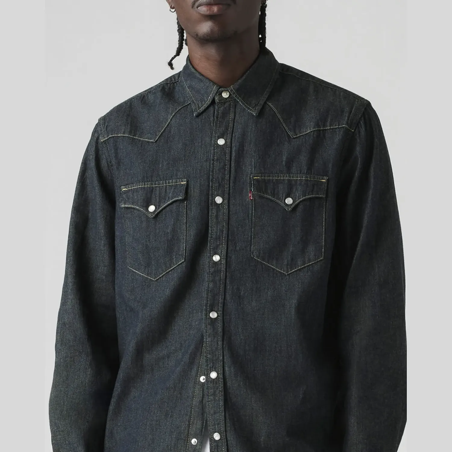 Levis Camisa Levis Hombre Clasic Western color grafito | Platanitos