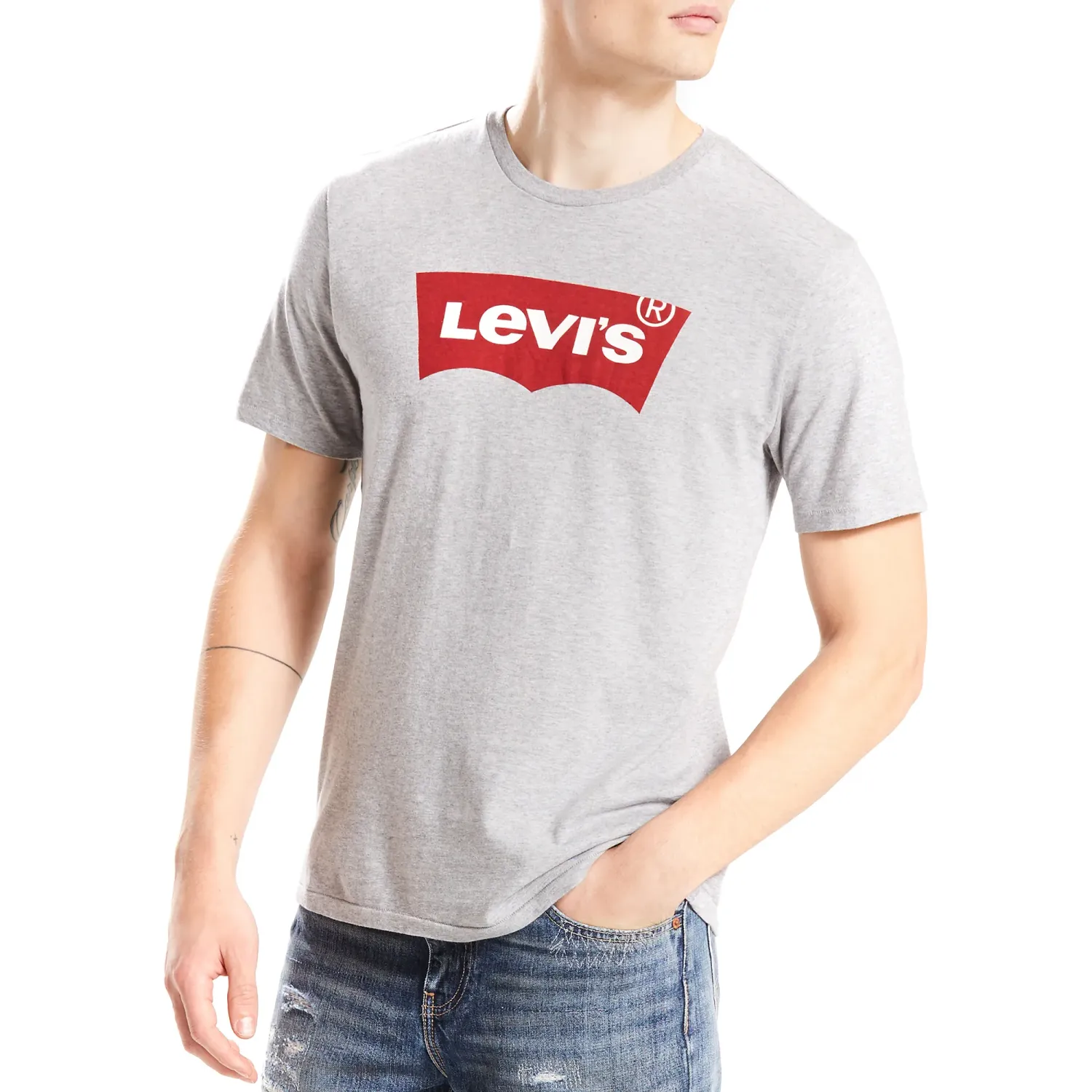 Levis Polo Levis Manga Corta Hombre Clasic Logo Batwing color melange | Platanitos