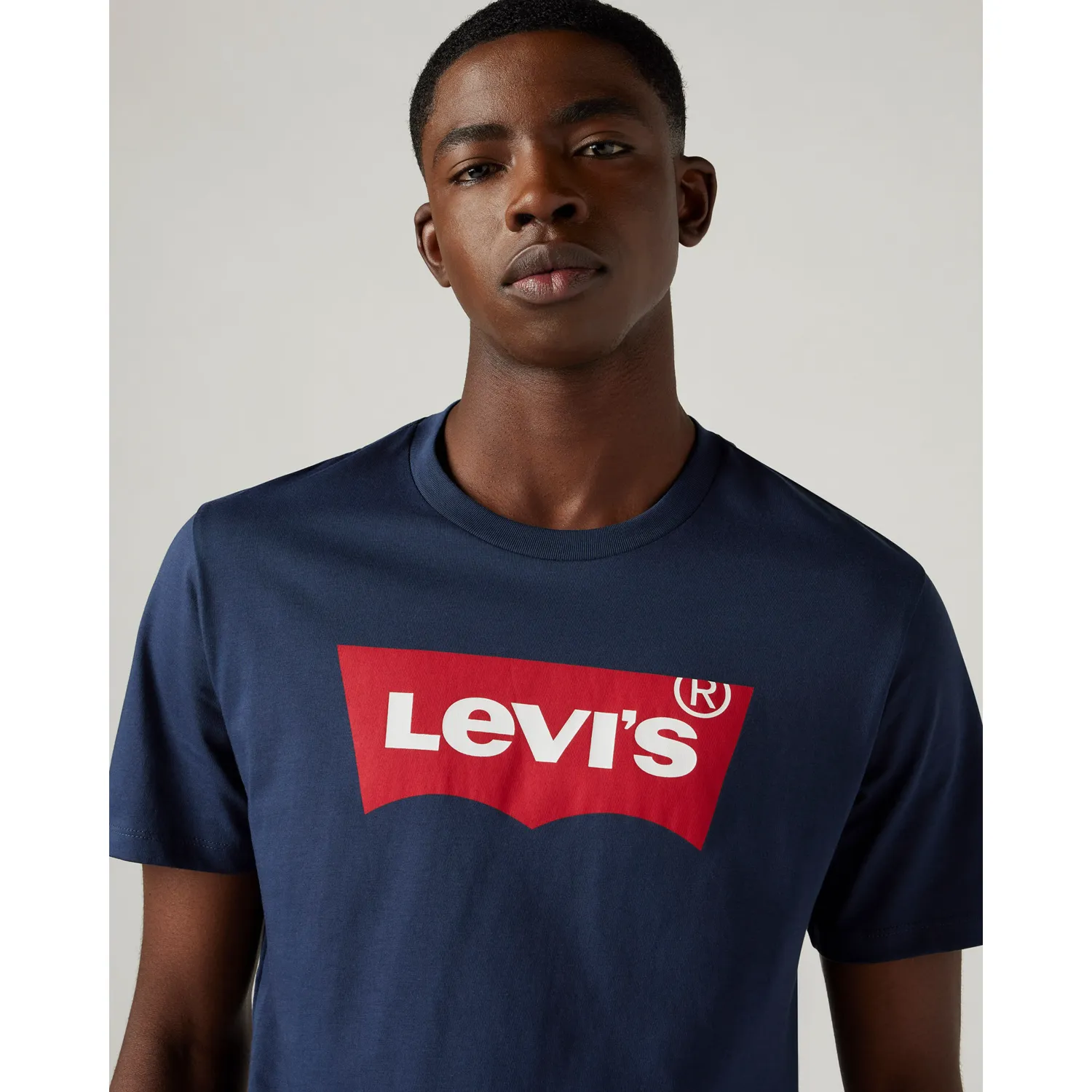 Levis Polo Levis Manga Corta Hombre Clasic Logo Batwing color azul | Platanitos