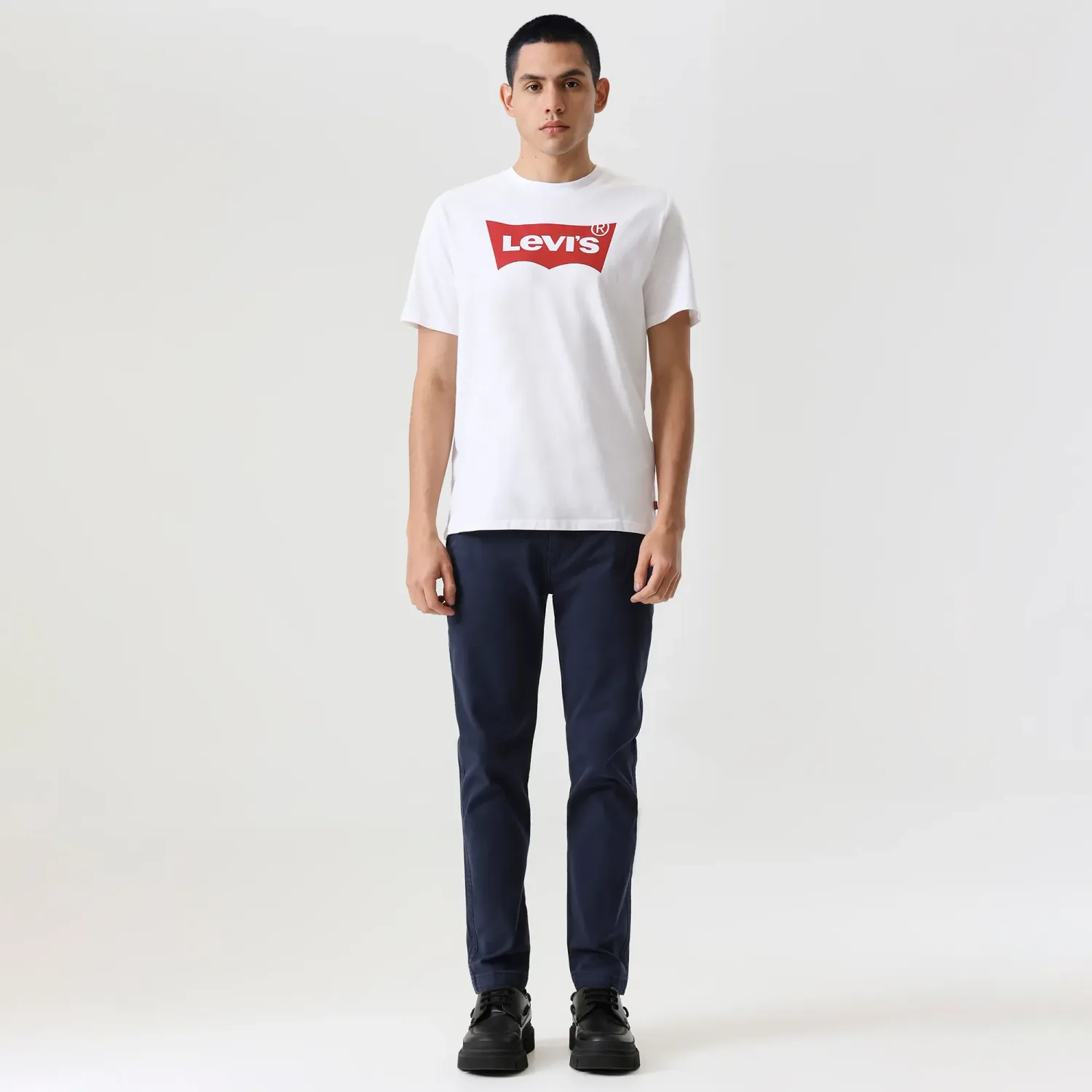 Levis Polo Levis Manga Corta Hombre Clasic Logo Batwing color blanco | Platanitos