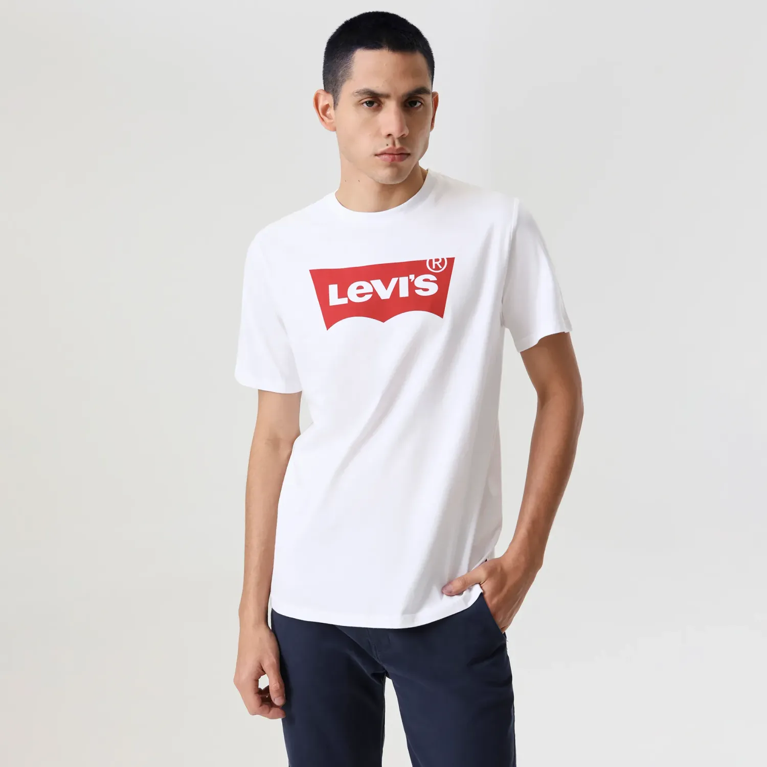 Levis Polo Levis Manga Corta Hombre Clasic Logo Batwing color blanco | Platanitos