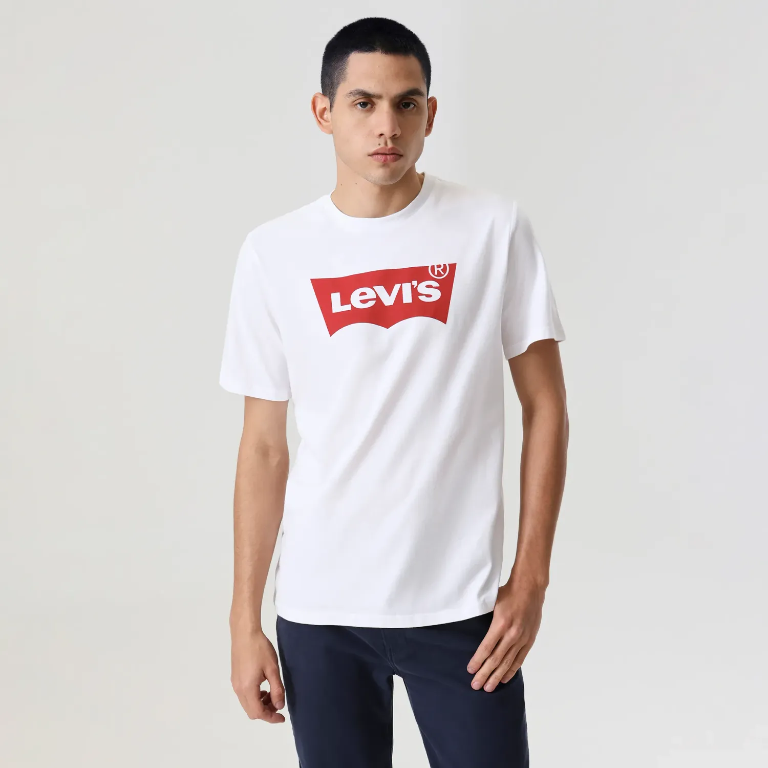 Levis Polo Levis Manga Corta Hombre Clasic Logo Batwing color blanco | Platanitos