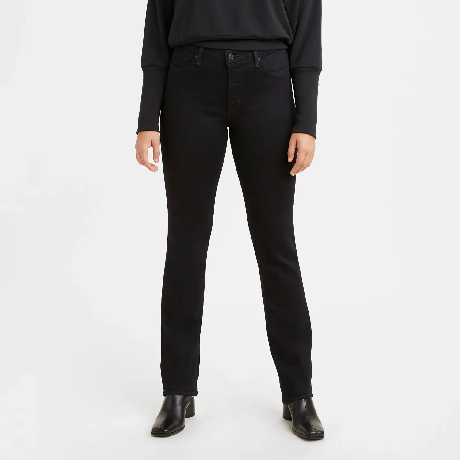 Levis Pantalon Levis Jeans Mujer 314 color negro | Platanitos