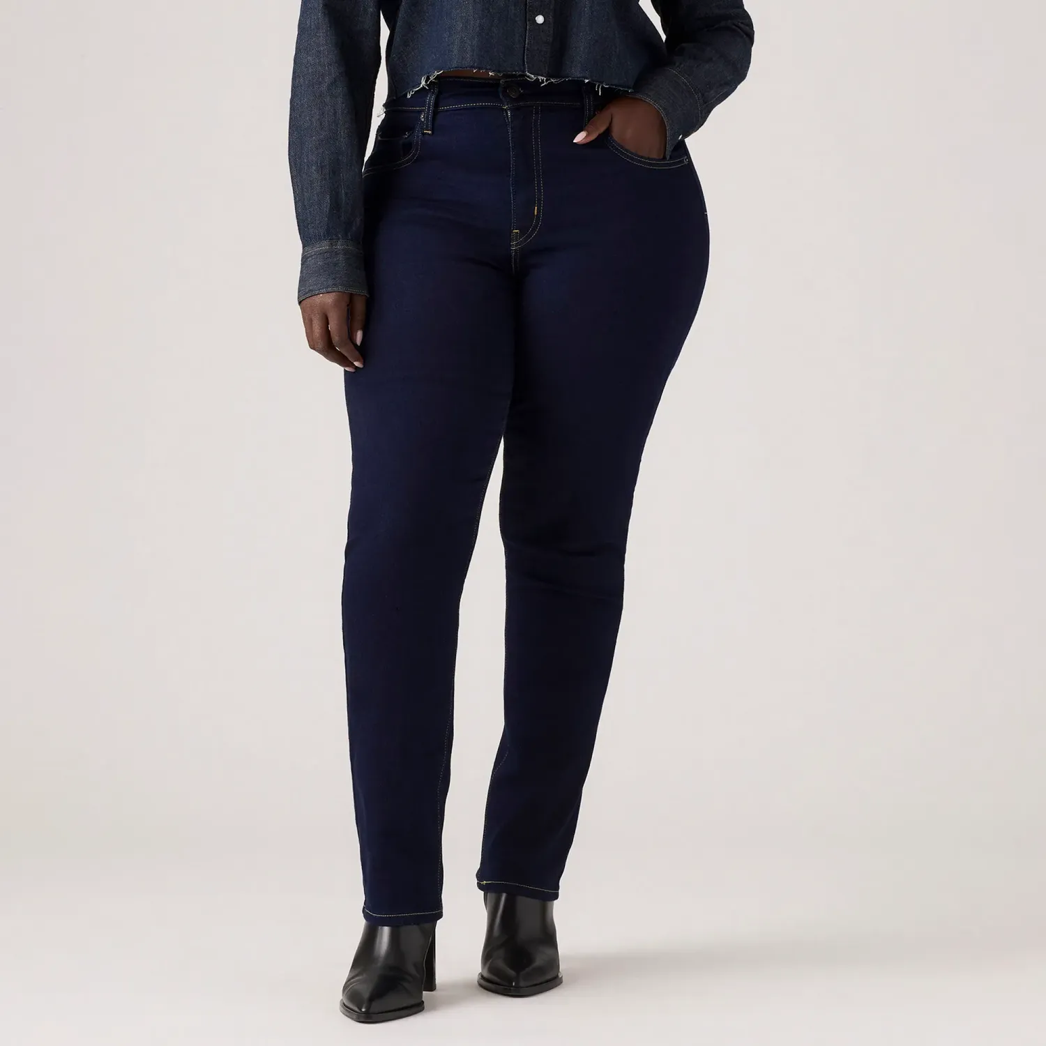 Pantalon Levis Jeans Mujer 724 color grafito | Platanitos