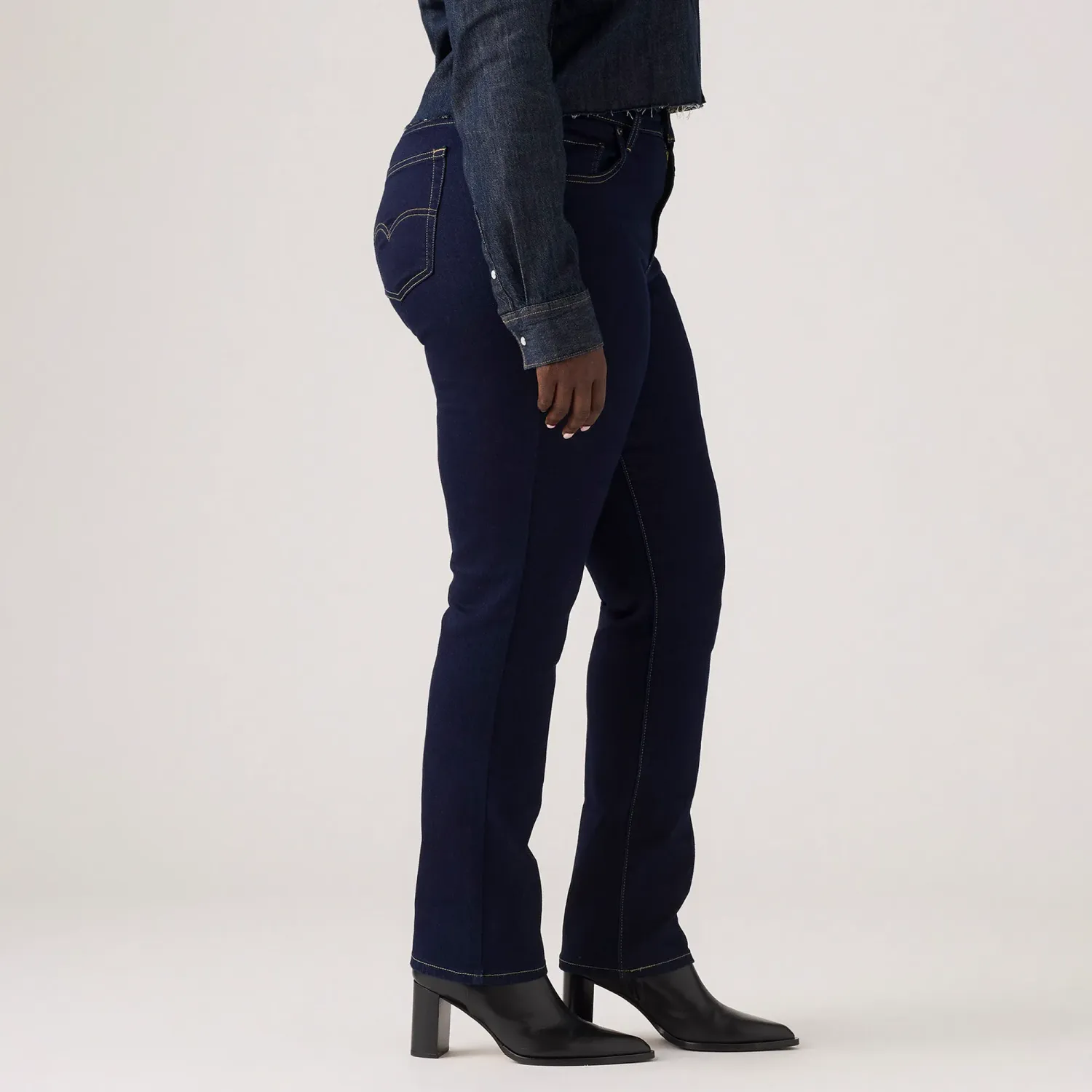Pantalon Levis Jeans Mujer 724 color grafito | Platanitos