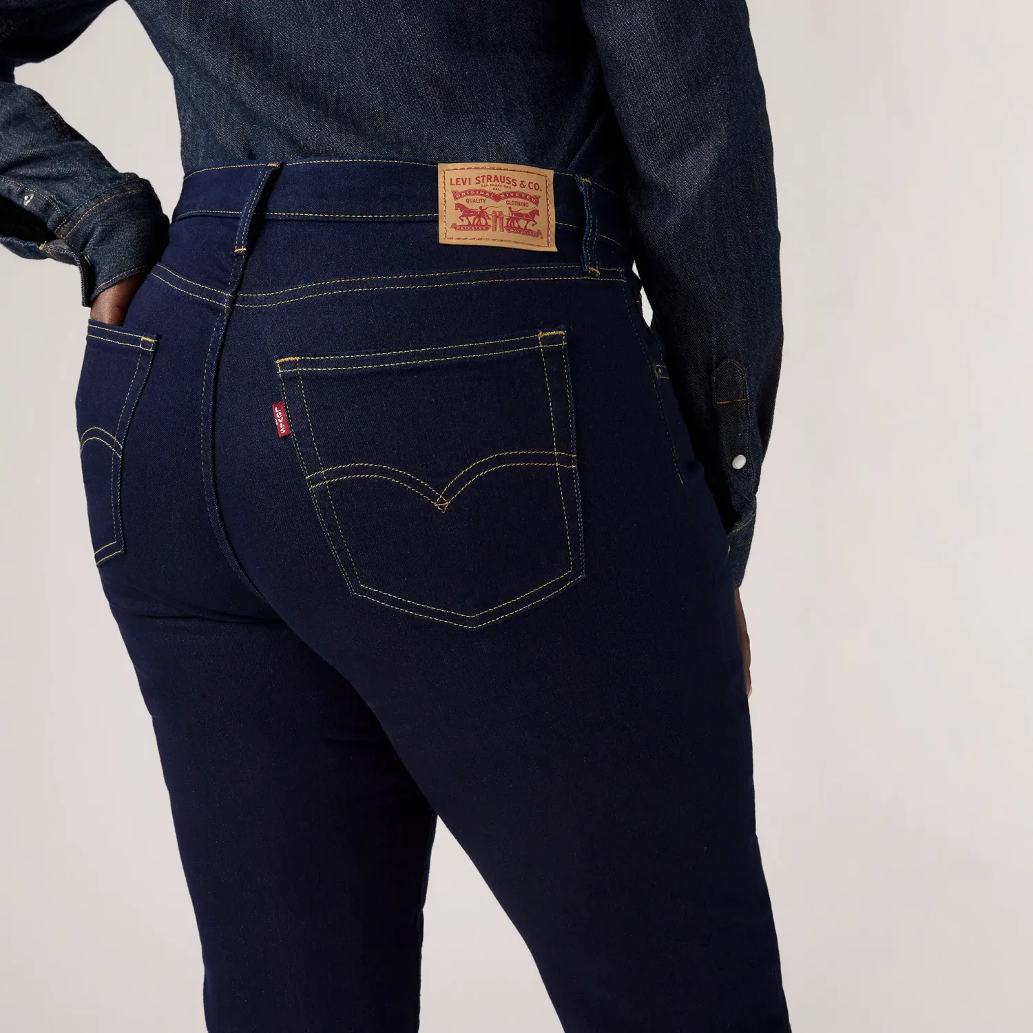 Pantalon Levis Jeans Mujer 724 color grafito | Platanitos
