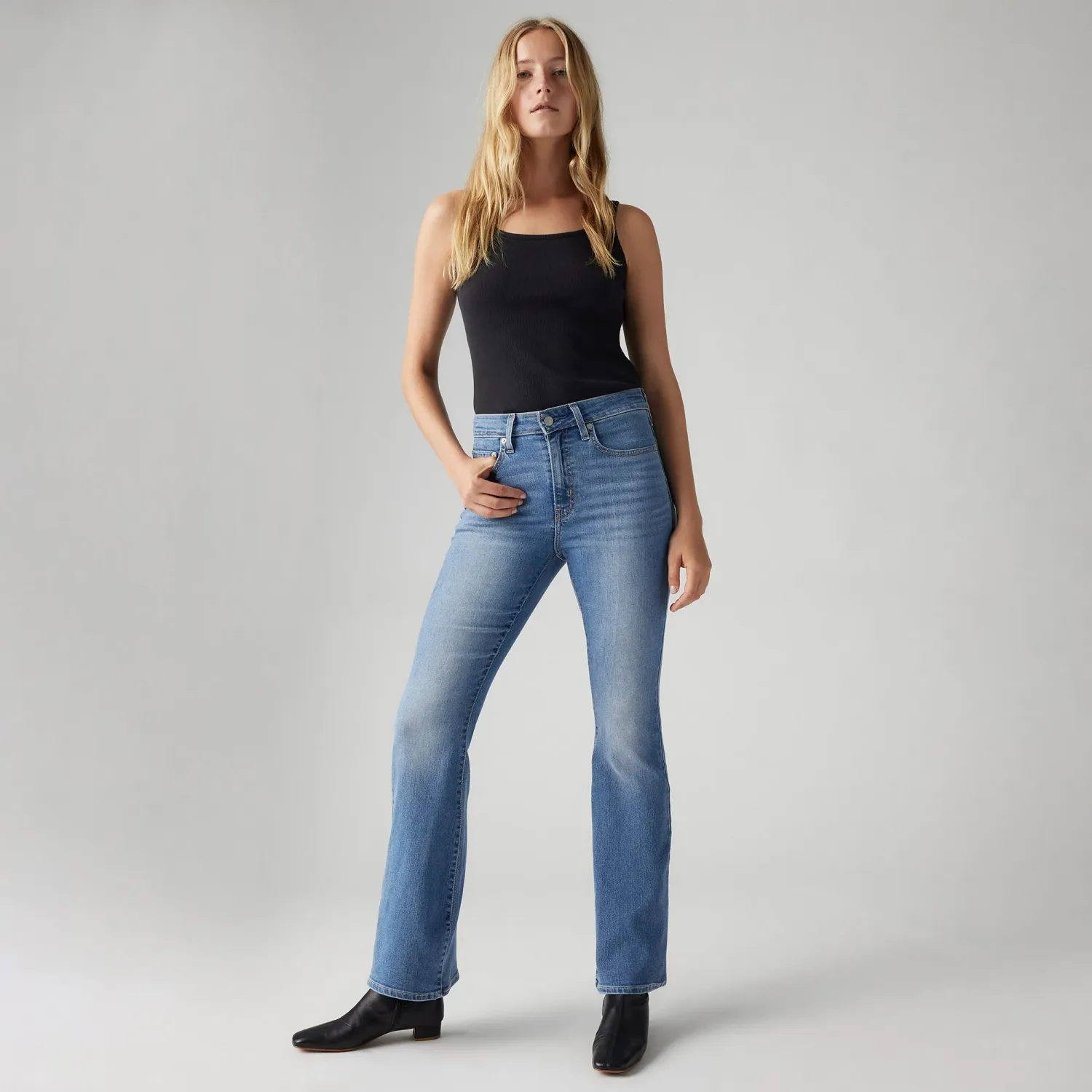 Levis Pantalon Levis Jeans Mujer 726 color celeste | Platanitos