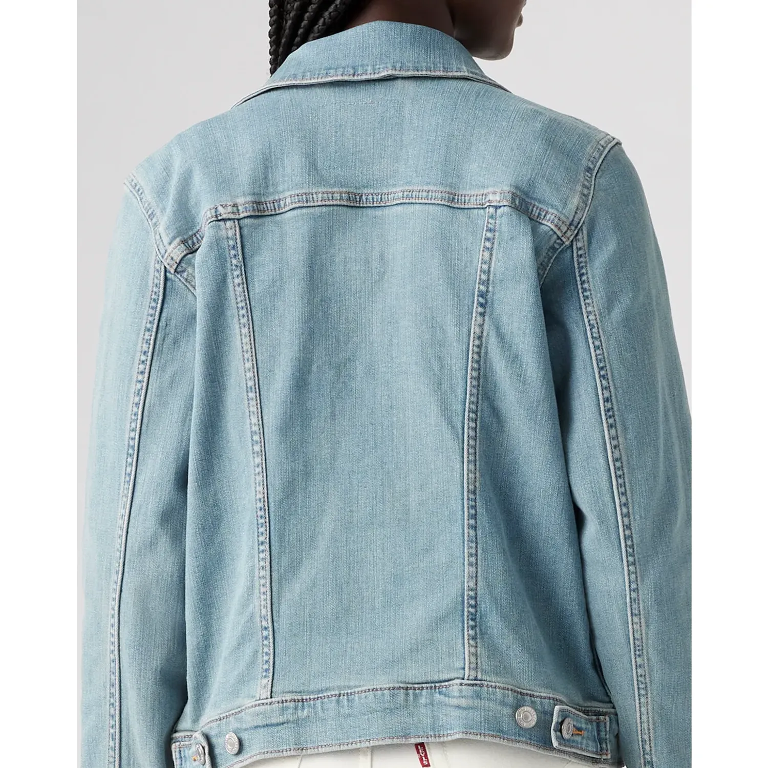 Levis Casaca Levis Jeans Mujer Denim Trucker color celeste | Platanitos