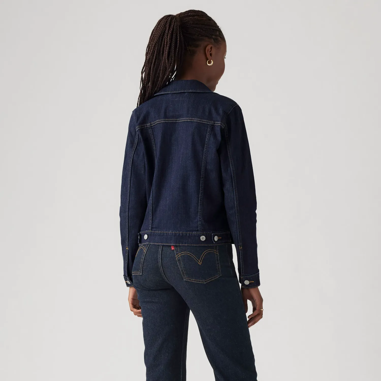 Levis Casaca Levis Jeans Mujer Denim Trucker color grafito | Platanitos