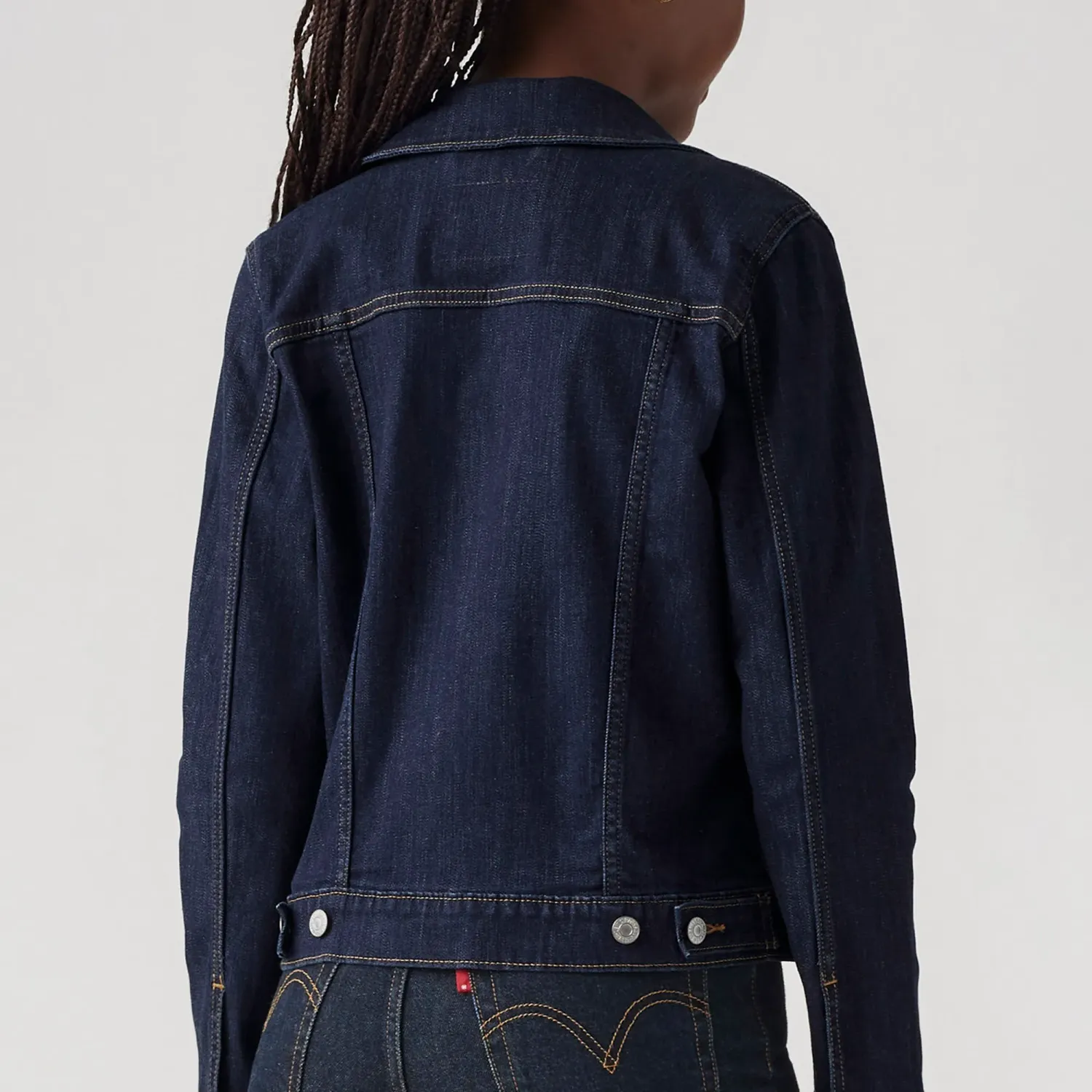Levis Casaca Levis Jeans Mujer Denim Trucker color grafito | Platanitos