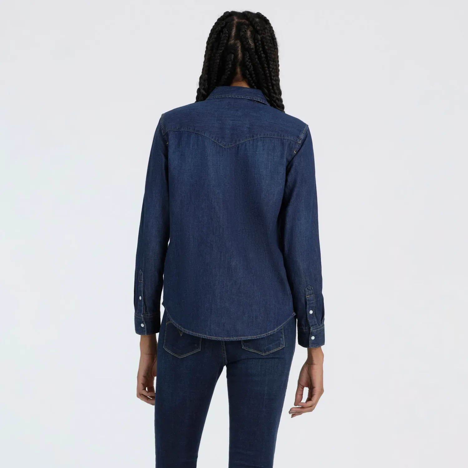 Levis Camisa Levis Mujer Clasic Western color azul | Platanitos