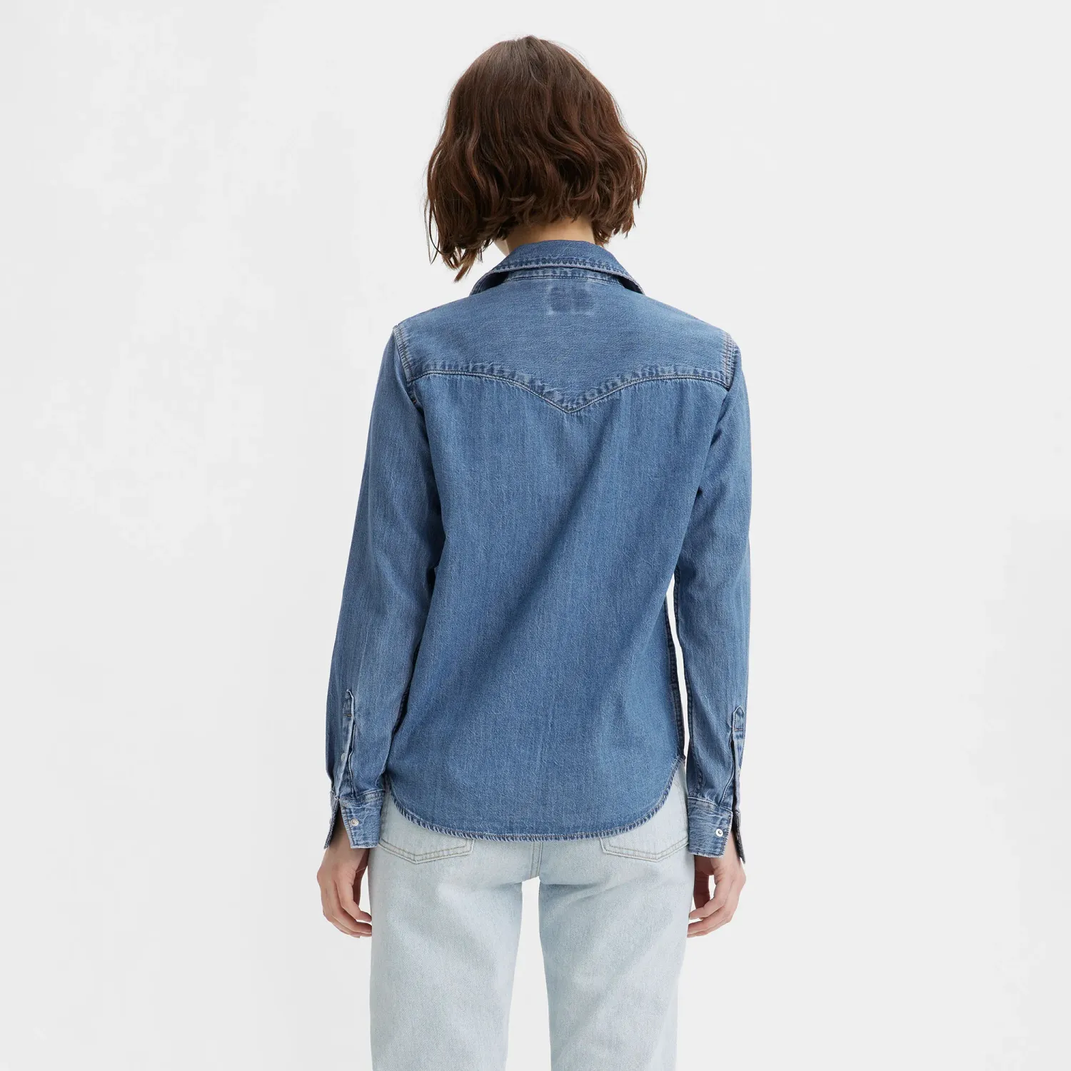 Levis Camisa Levis Mujer Clasic Western color celeste | Platanitos