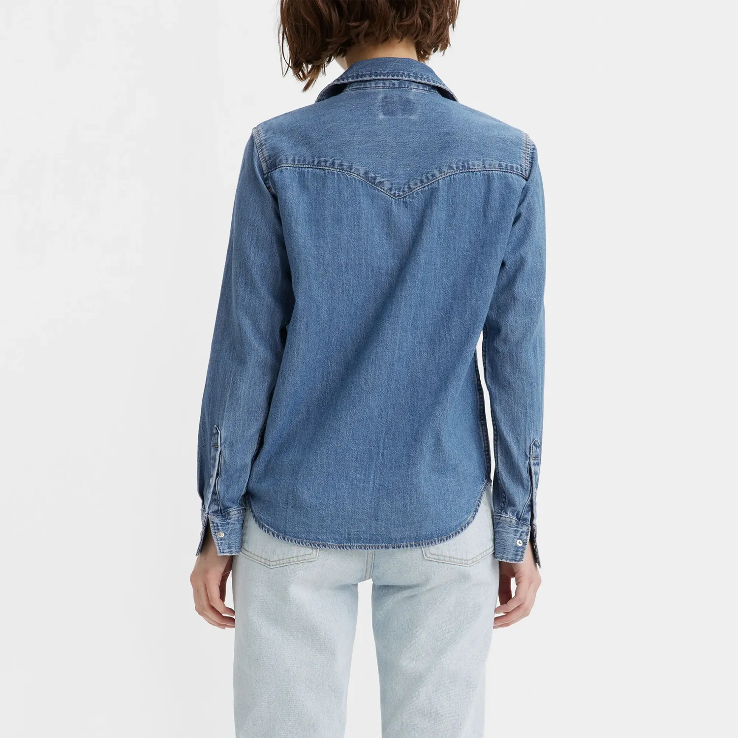Levis Camisa Levis Mujer Clasic Western color celeste | Platanitos