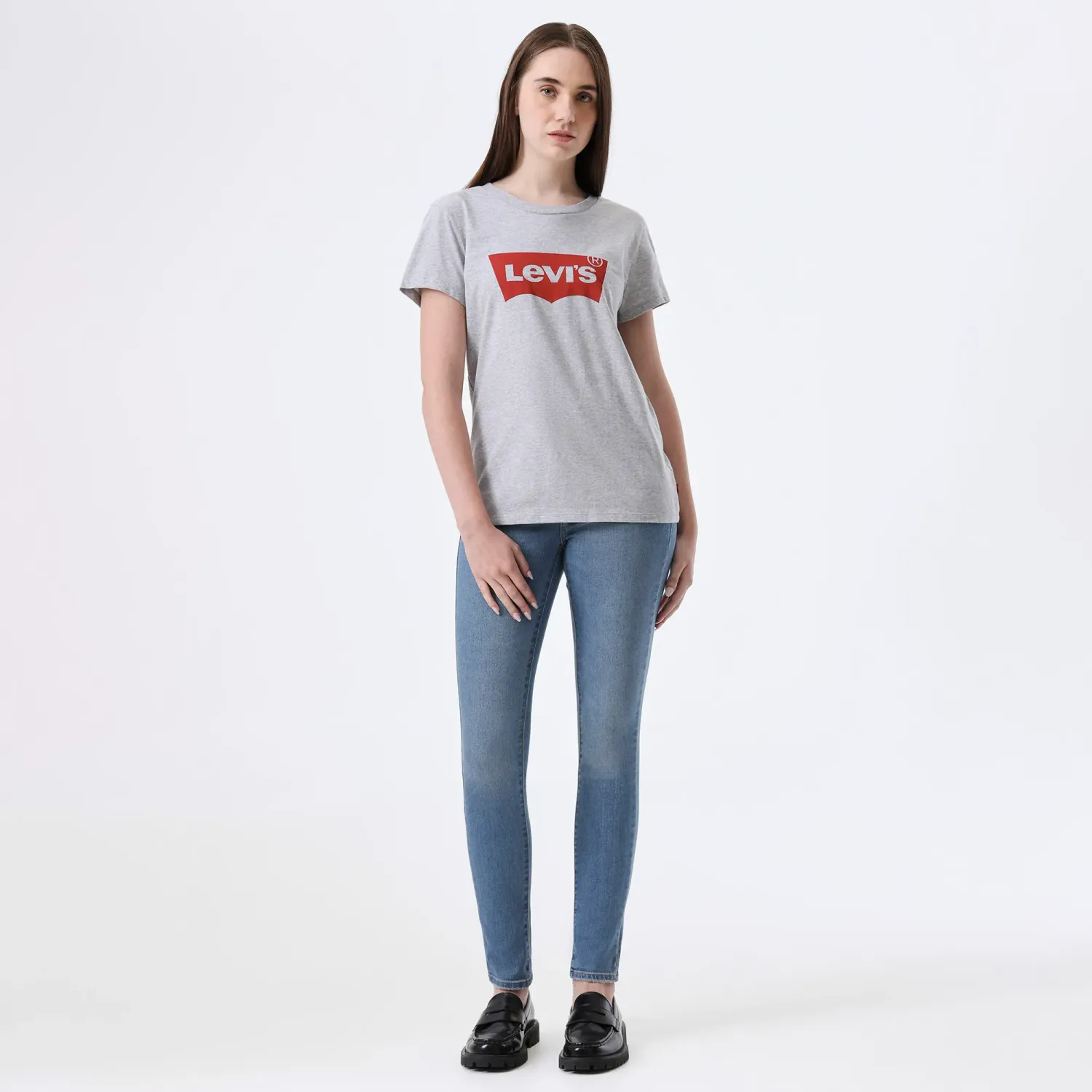 Levis Polo Levis Manga Corta Mujer Clasic Logo Batwing color melange | Platanitos