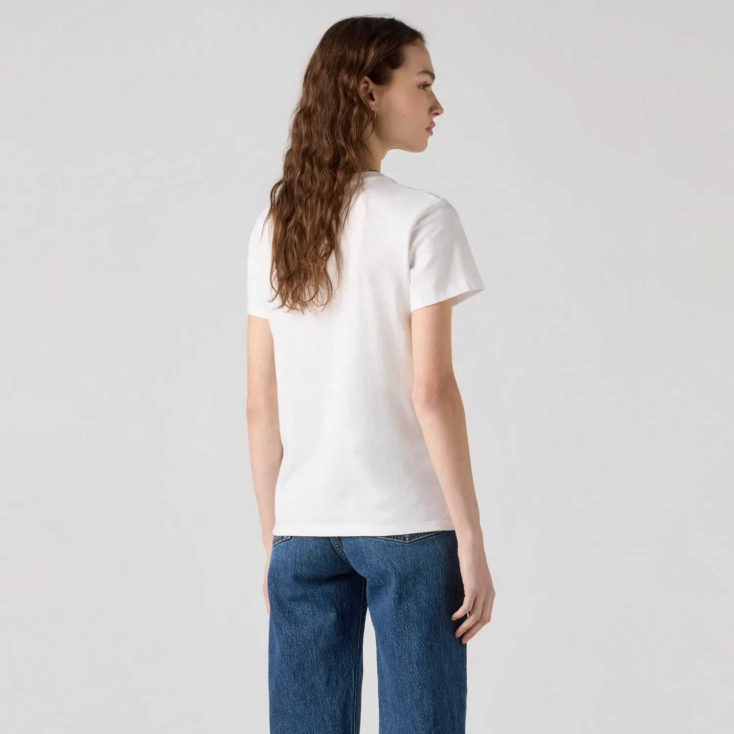 Levis Polo Levis Manga Corta Mujer Clasic Logo Batwing color blanco | Platanitos